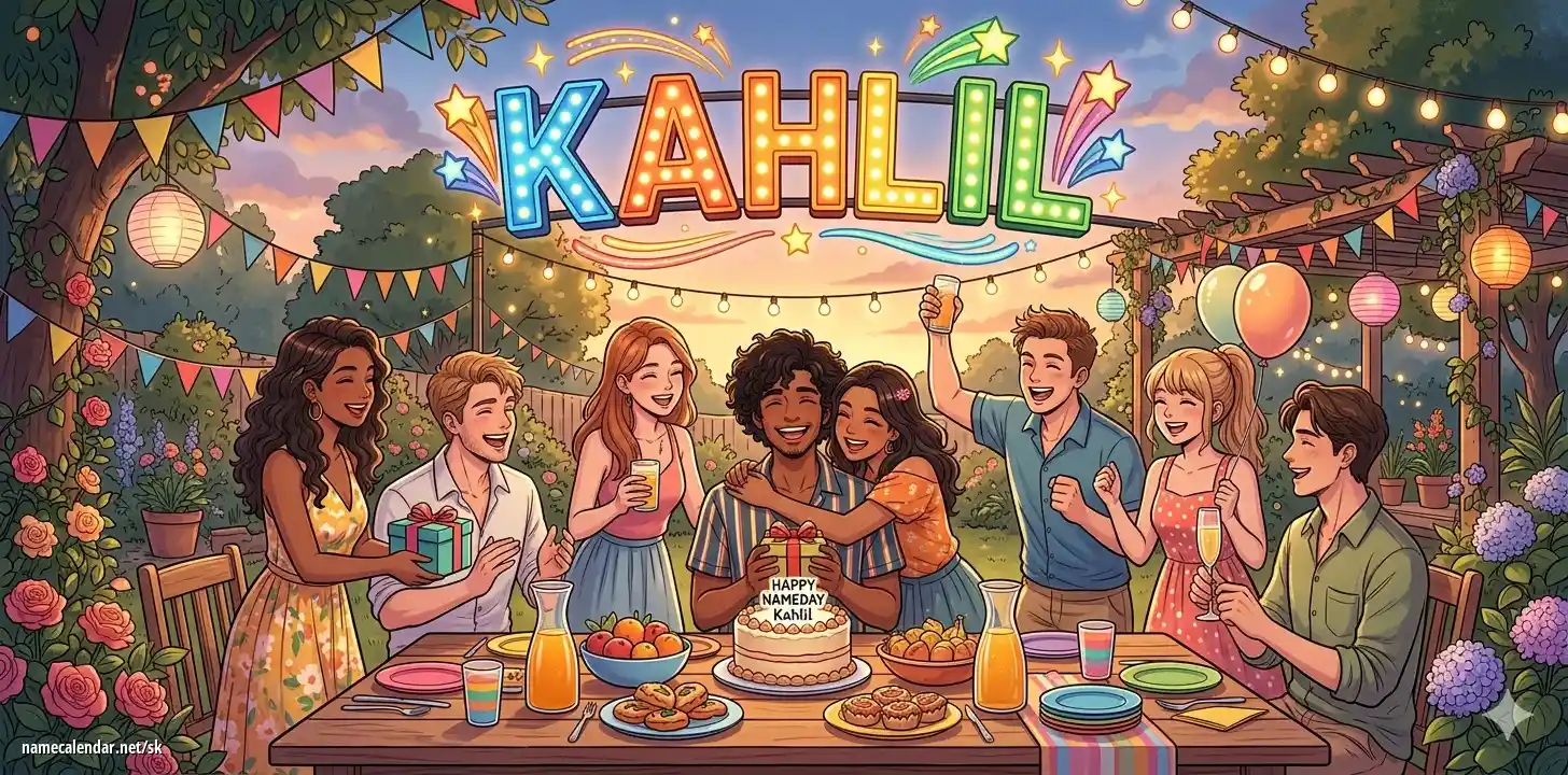 Oslava menín a mien - Kahlil