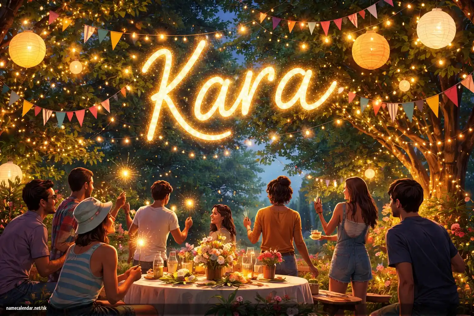 Oslava menín a mien - Kara