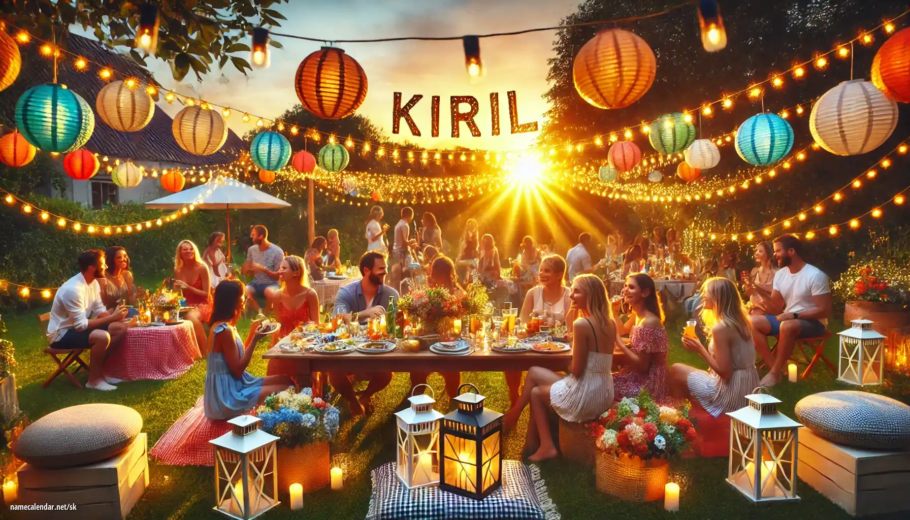 Oslava menín a mien - Kiril