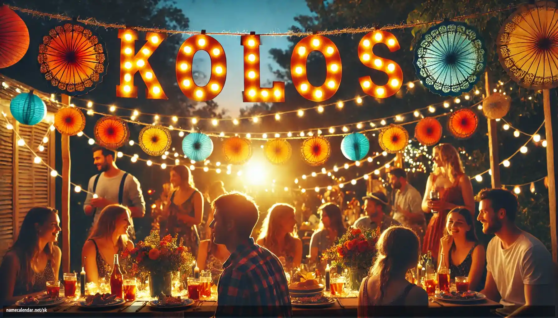 Oslava menín a mien - Kolos