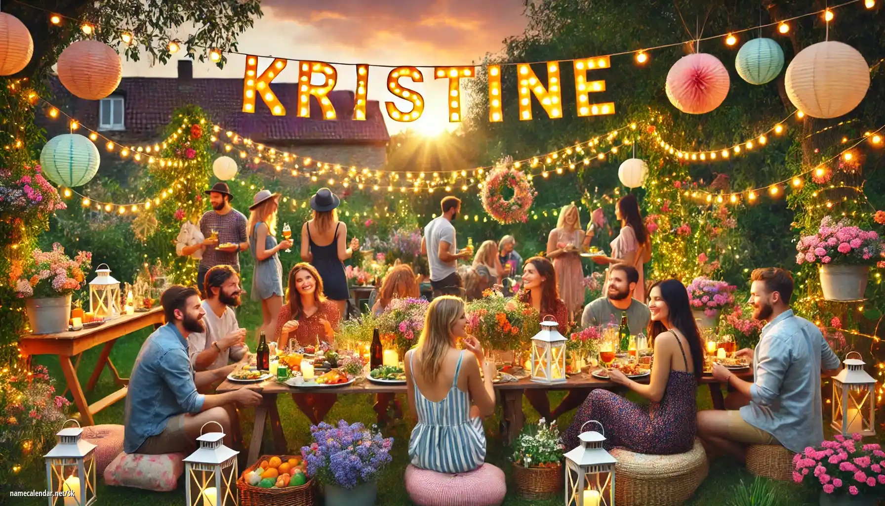 Oslava menín a mien - Kristine