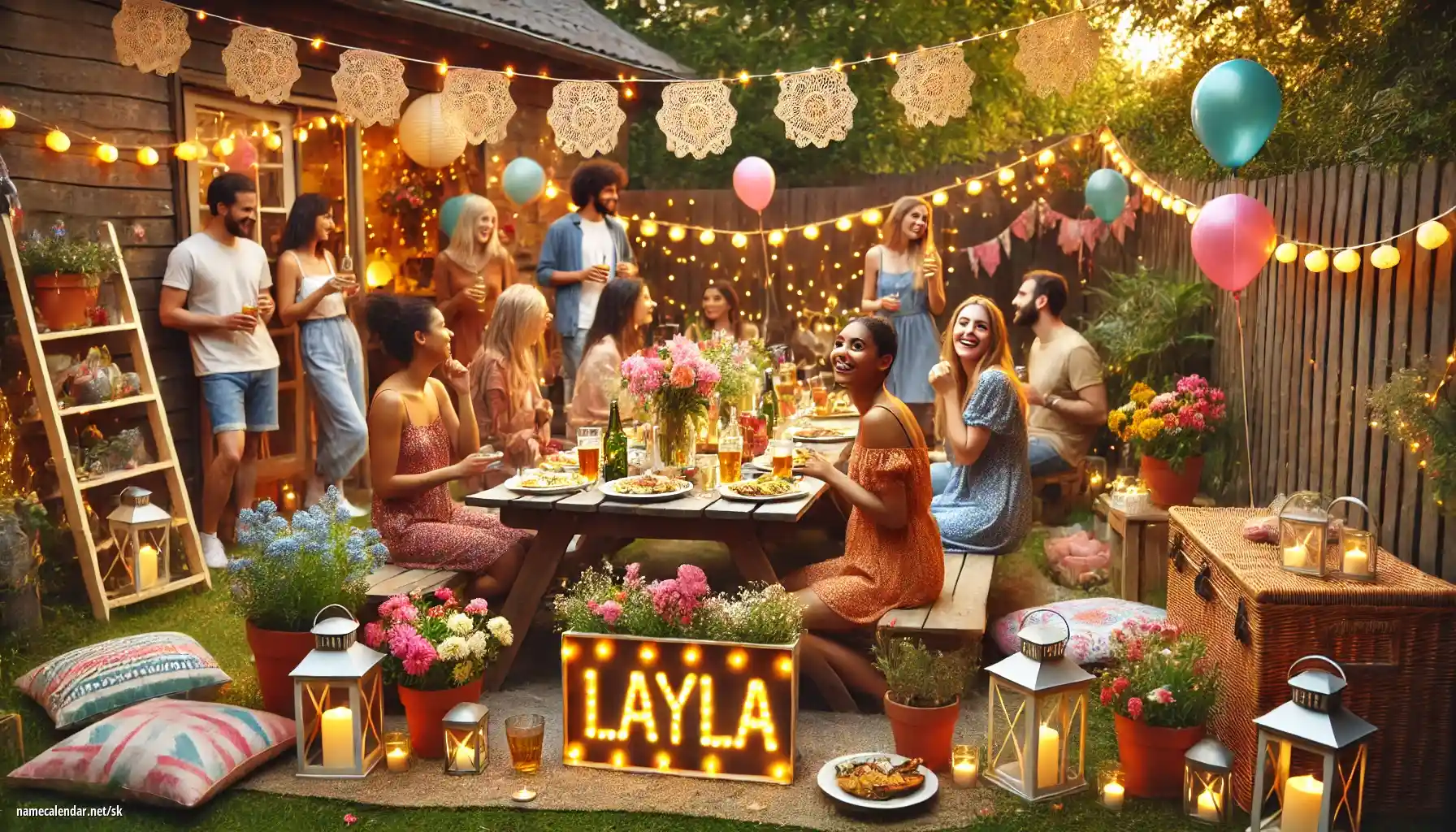 Oslava menín a mien - Layla