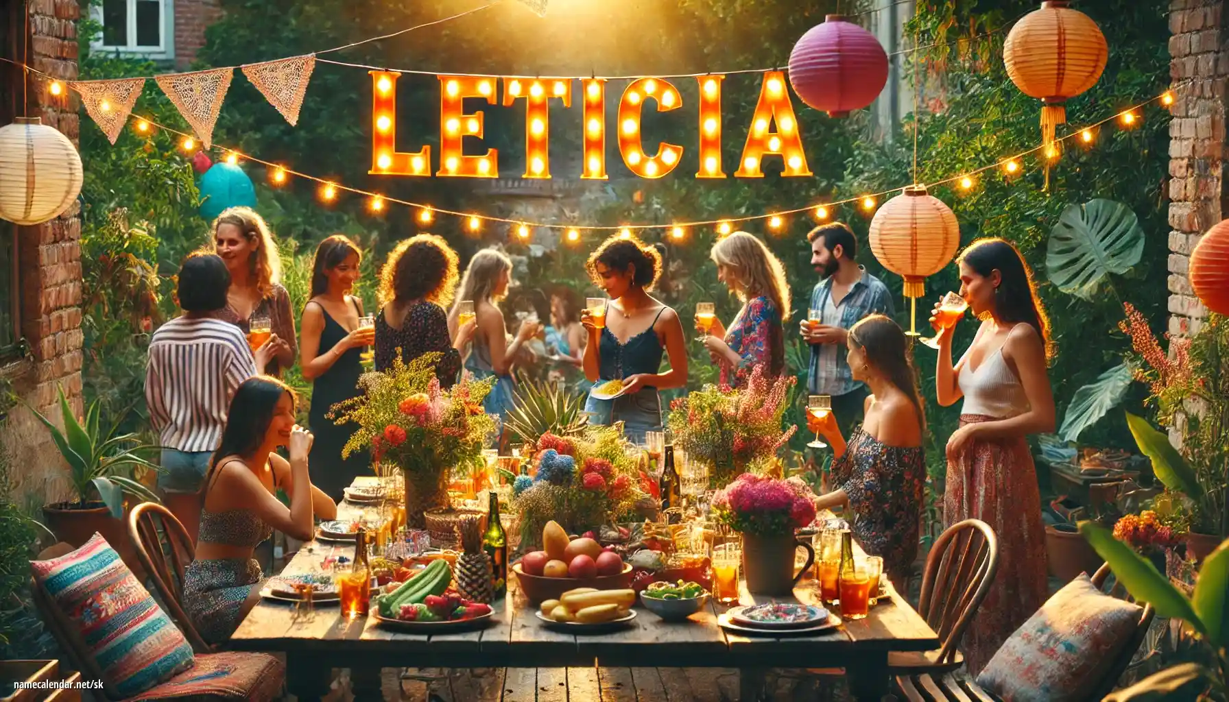 Oslava menín a mien - Letícia