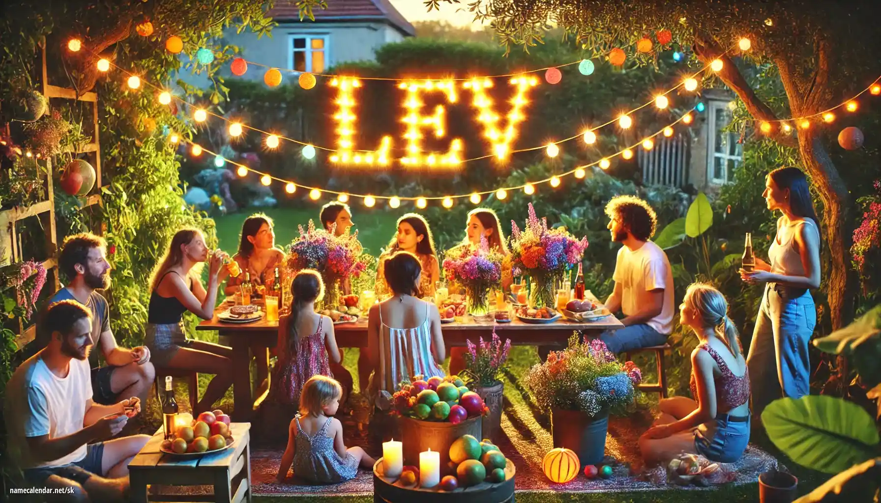 Oslava menín a mien - Lev