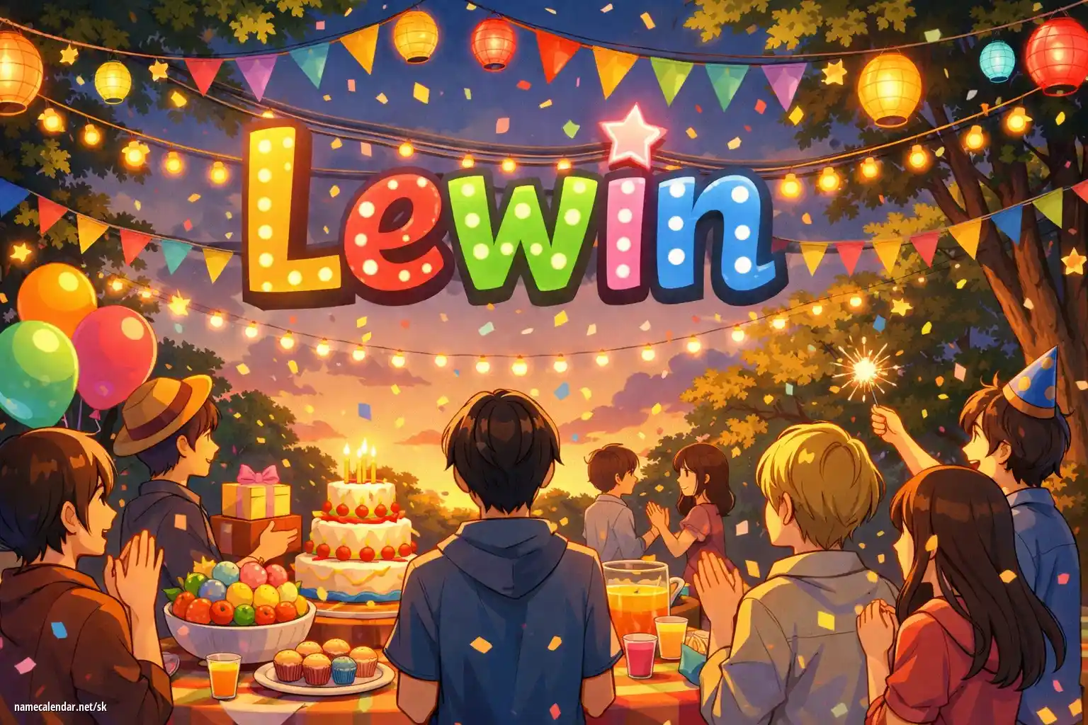 Oslava menín a mien - Lewin