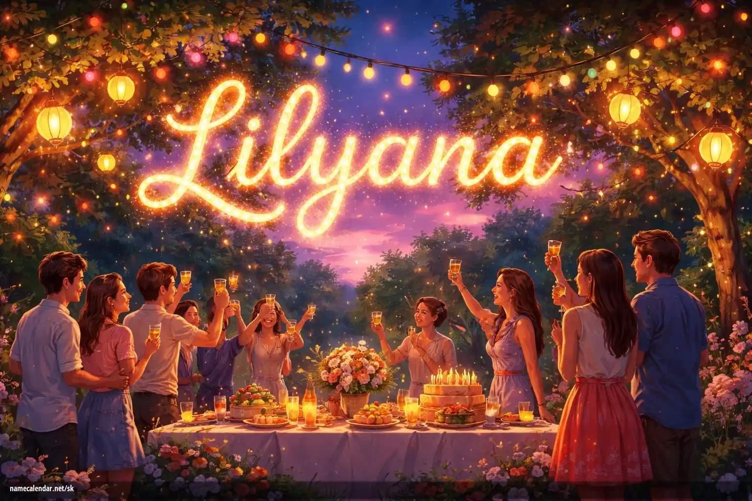 Oslava menín a mien - Lilyana