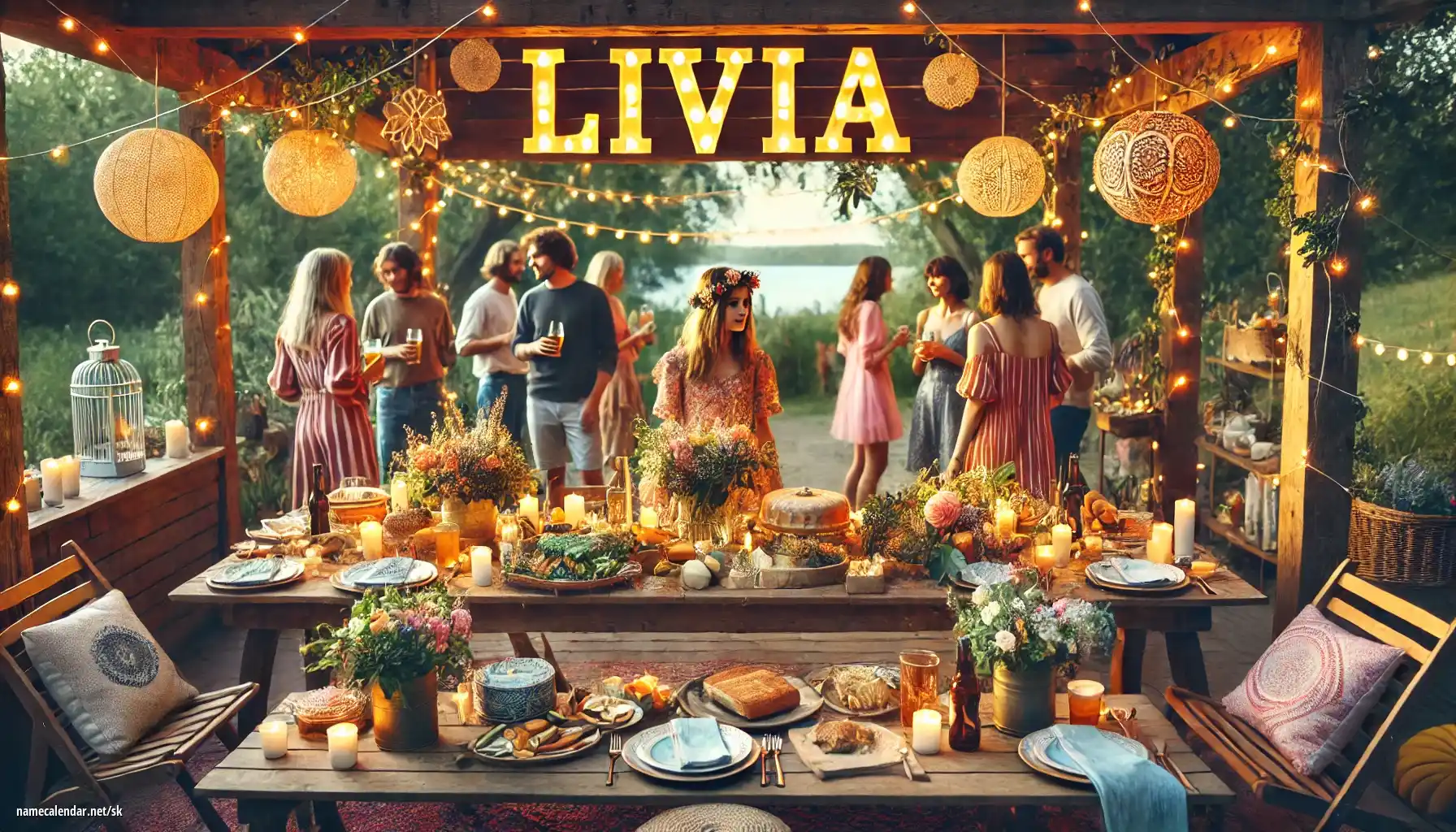 Oslava menín a mien - Livia