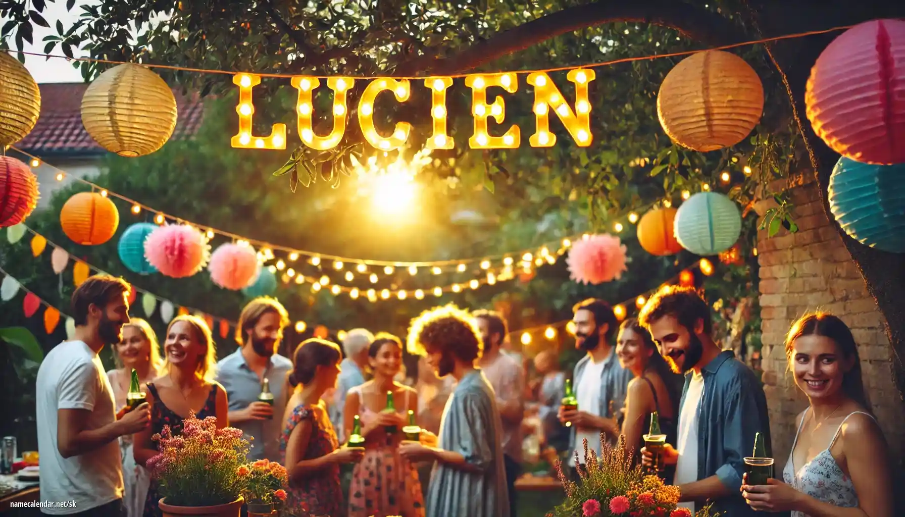 Oslava menín a mien - Lucien