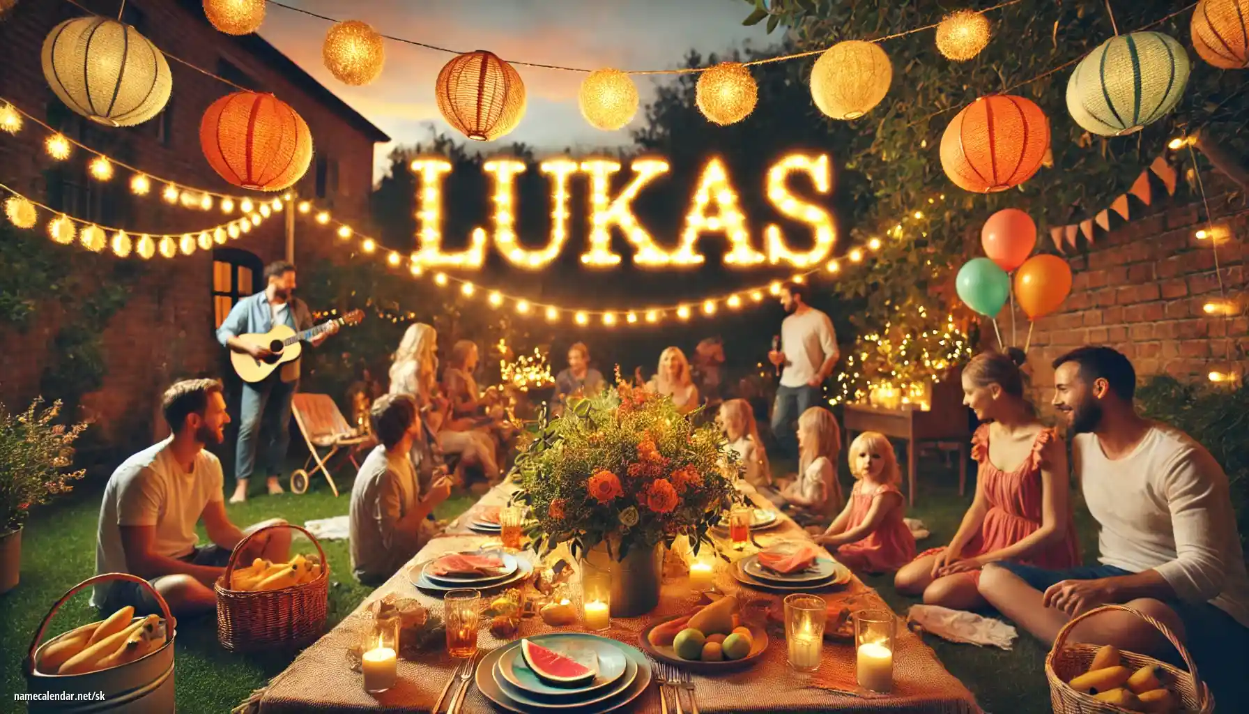 Oslava menín a mien - Lukáš