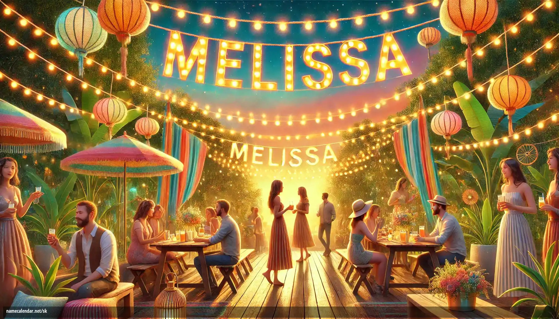 Oslava menín a mien - Mélissa