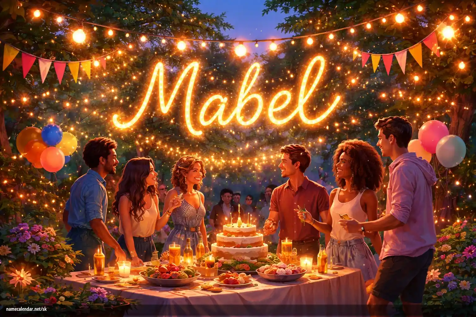 Oslava menín a mien - Mabel