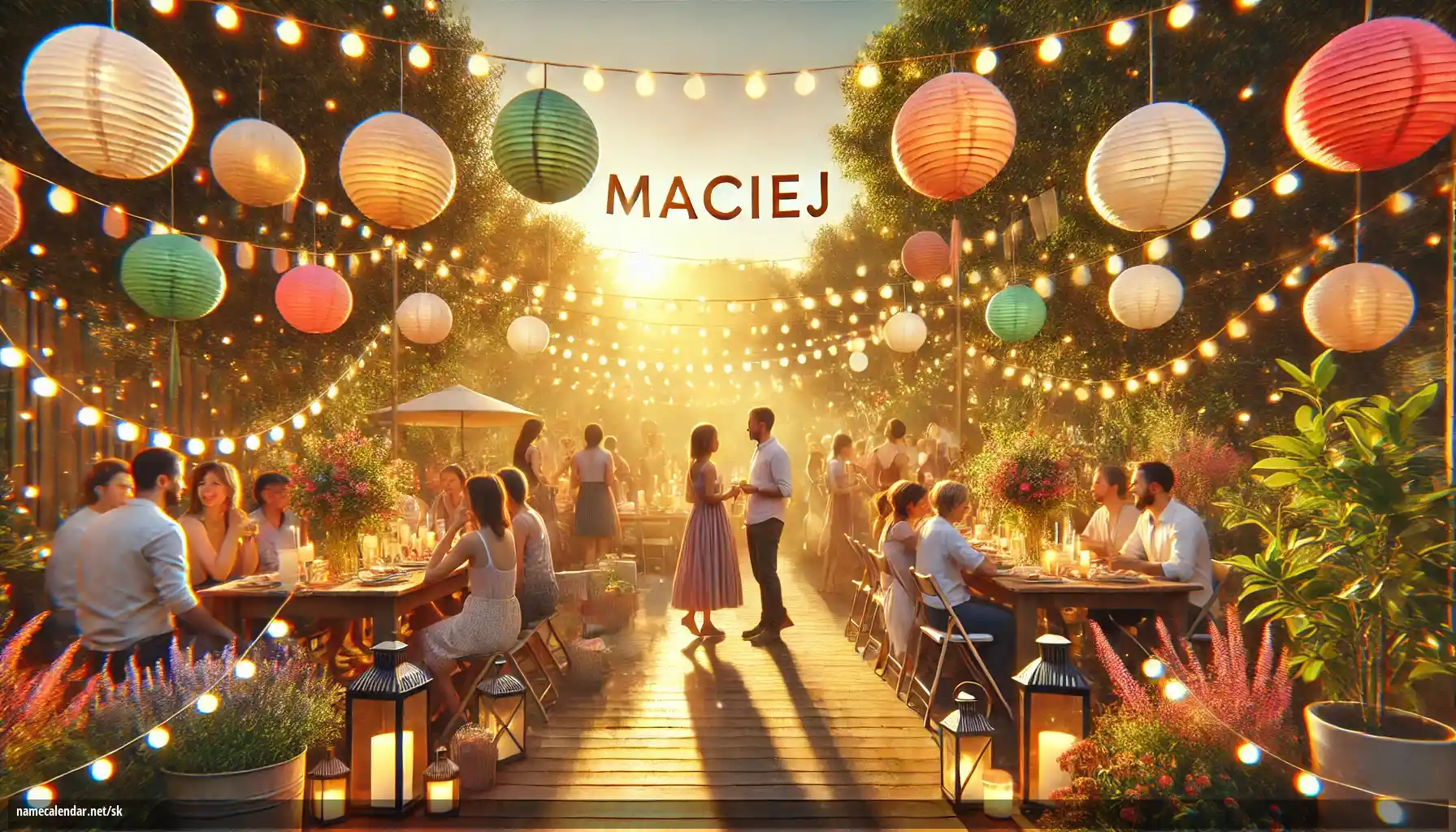 Oslava menín a mien - Maciej