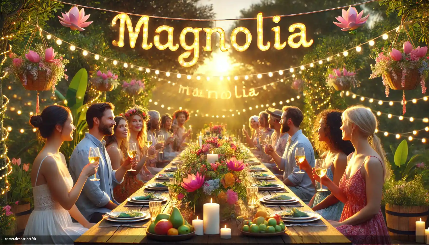 Oslava menín a mien - Magnolia