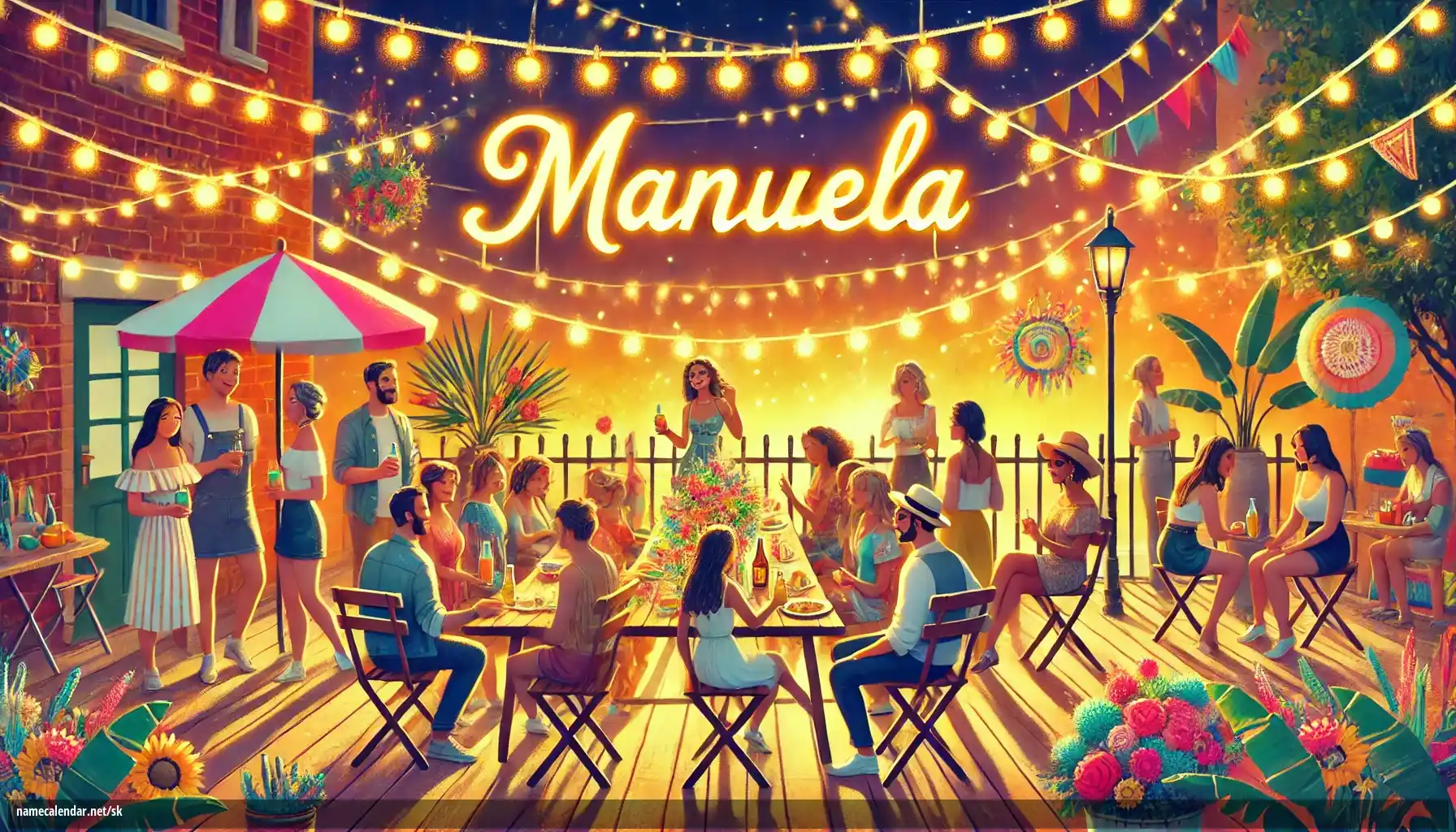 Oslava menín a mien - Manuela