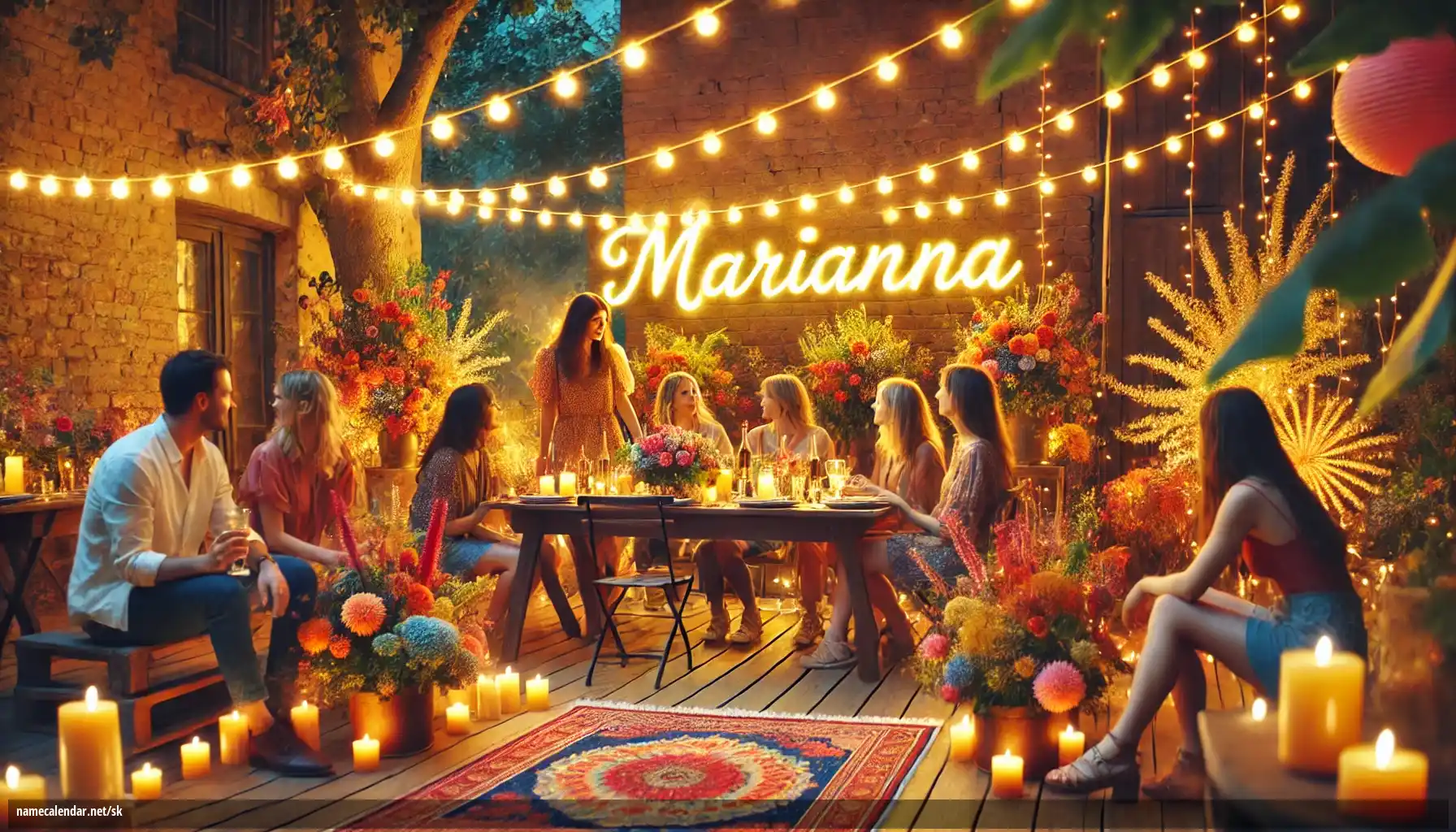 Oslava menín a mien - Marianna