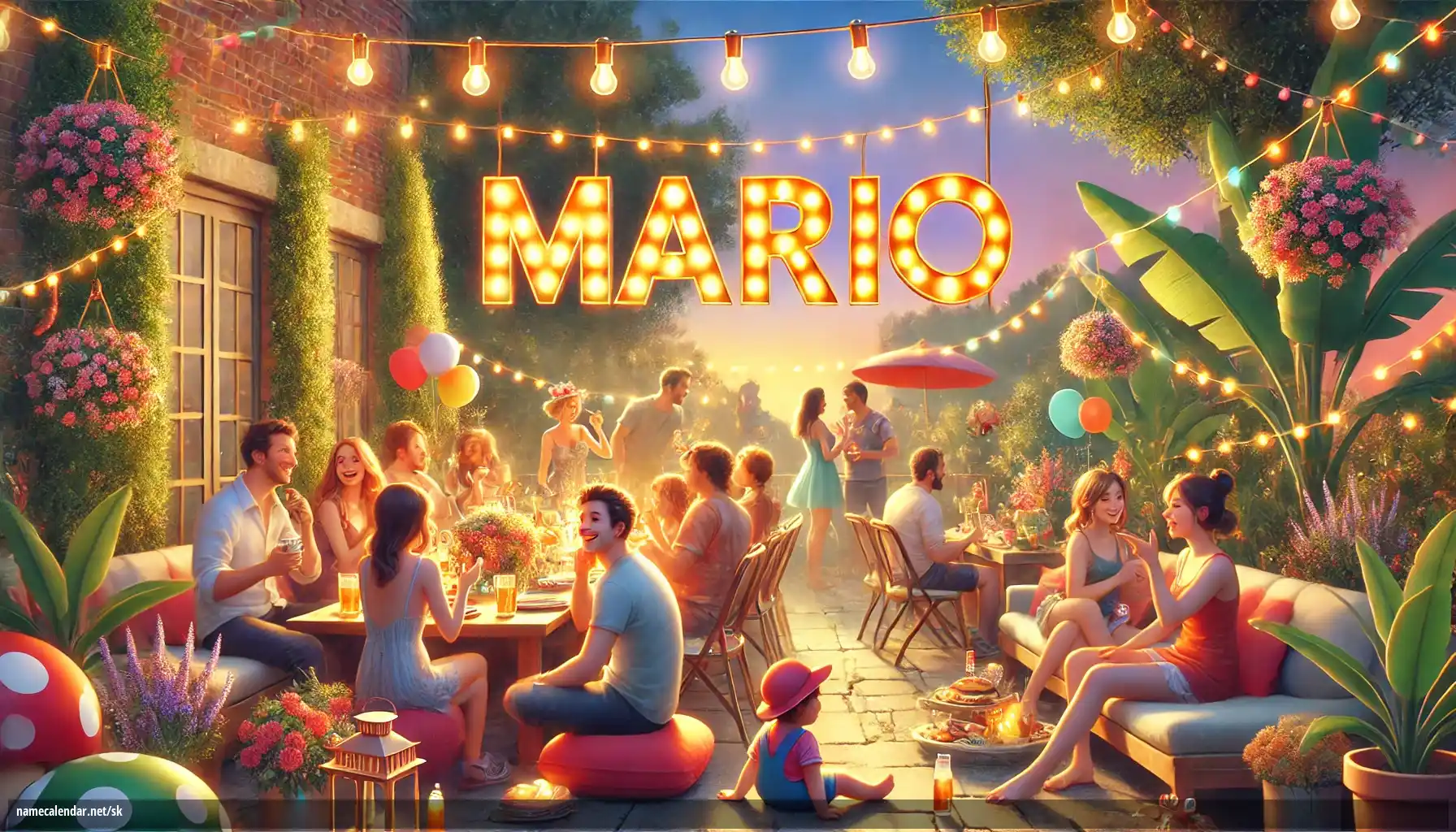 Oslava menín a mien - Mario