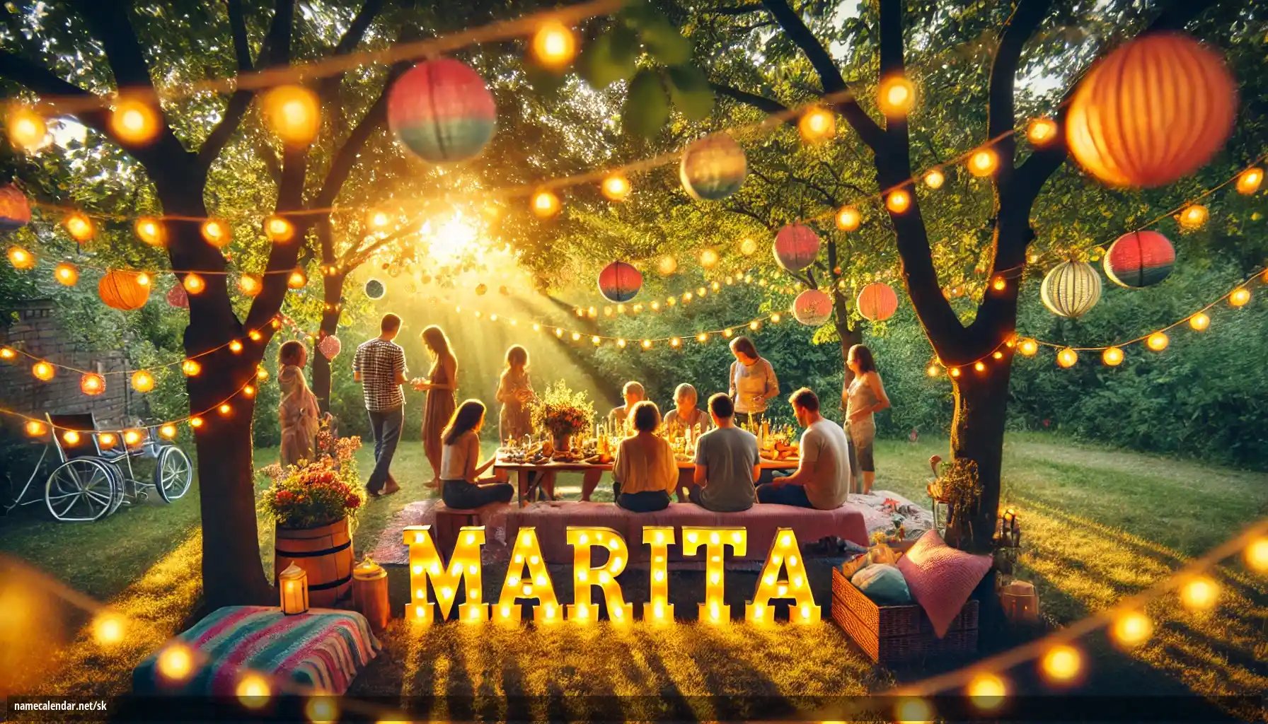 Oslava menín a mien - Marita