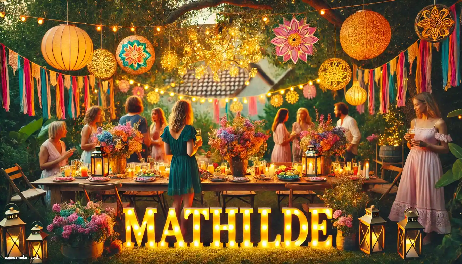 Oslava menín a mien - Mathilde