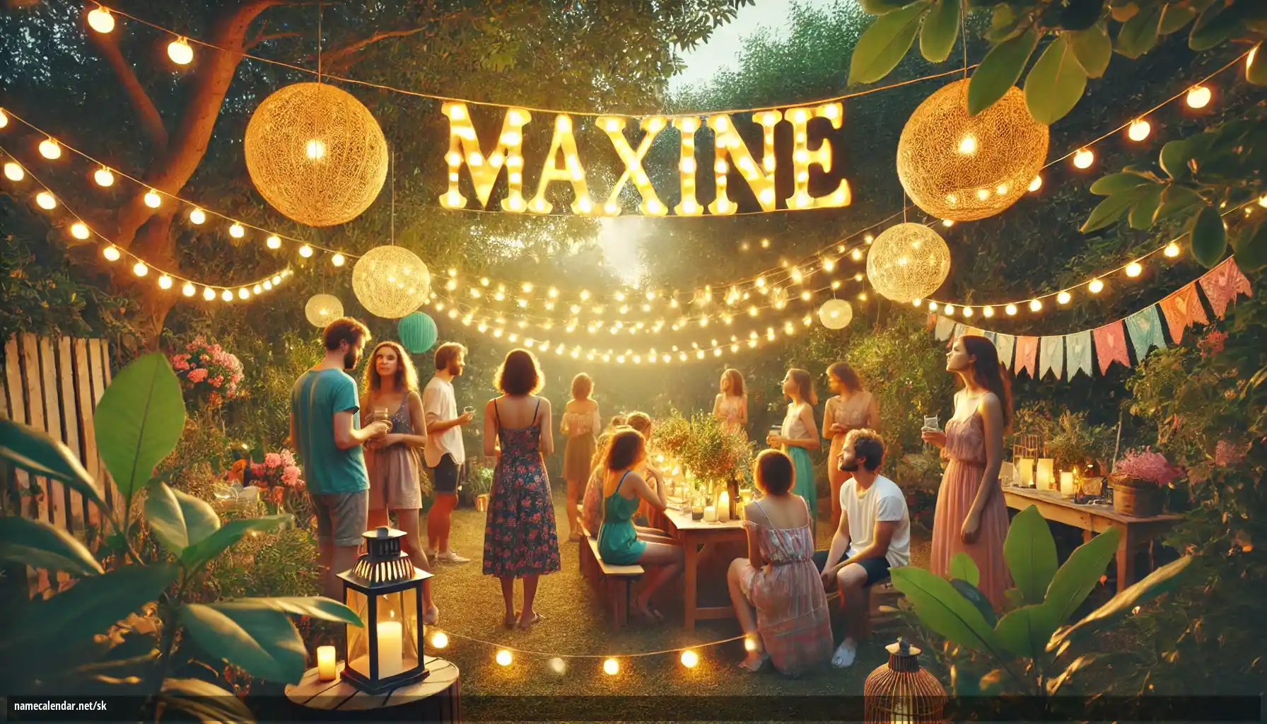 Oslava menín a mien - Maxine