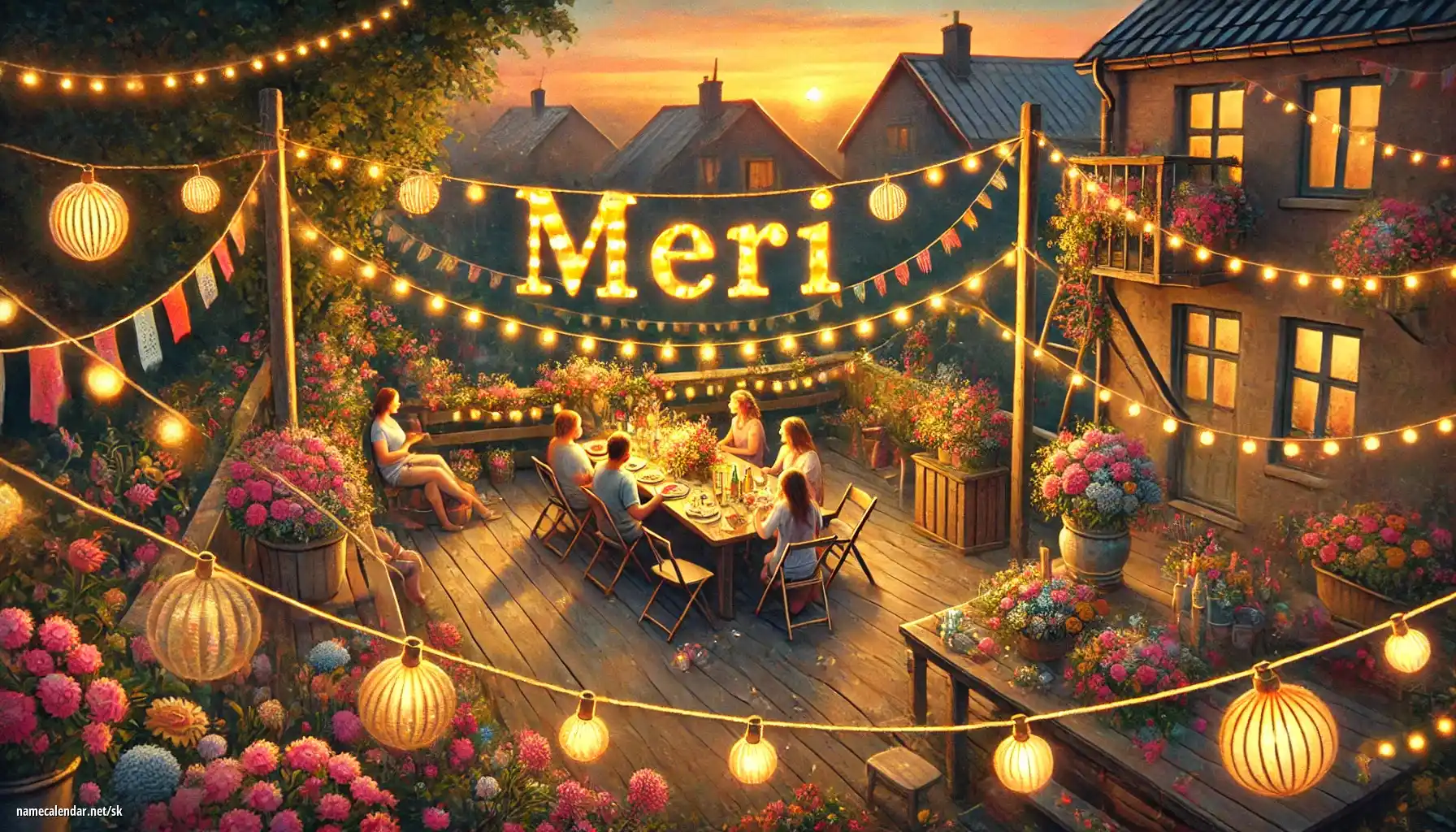 Oslava menín a mien - Meri