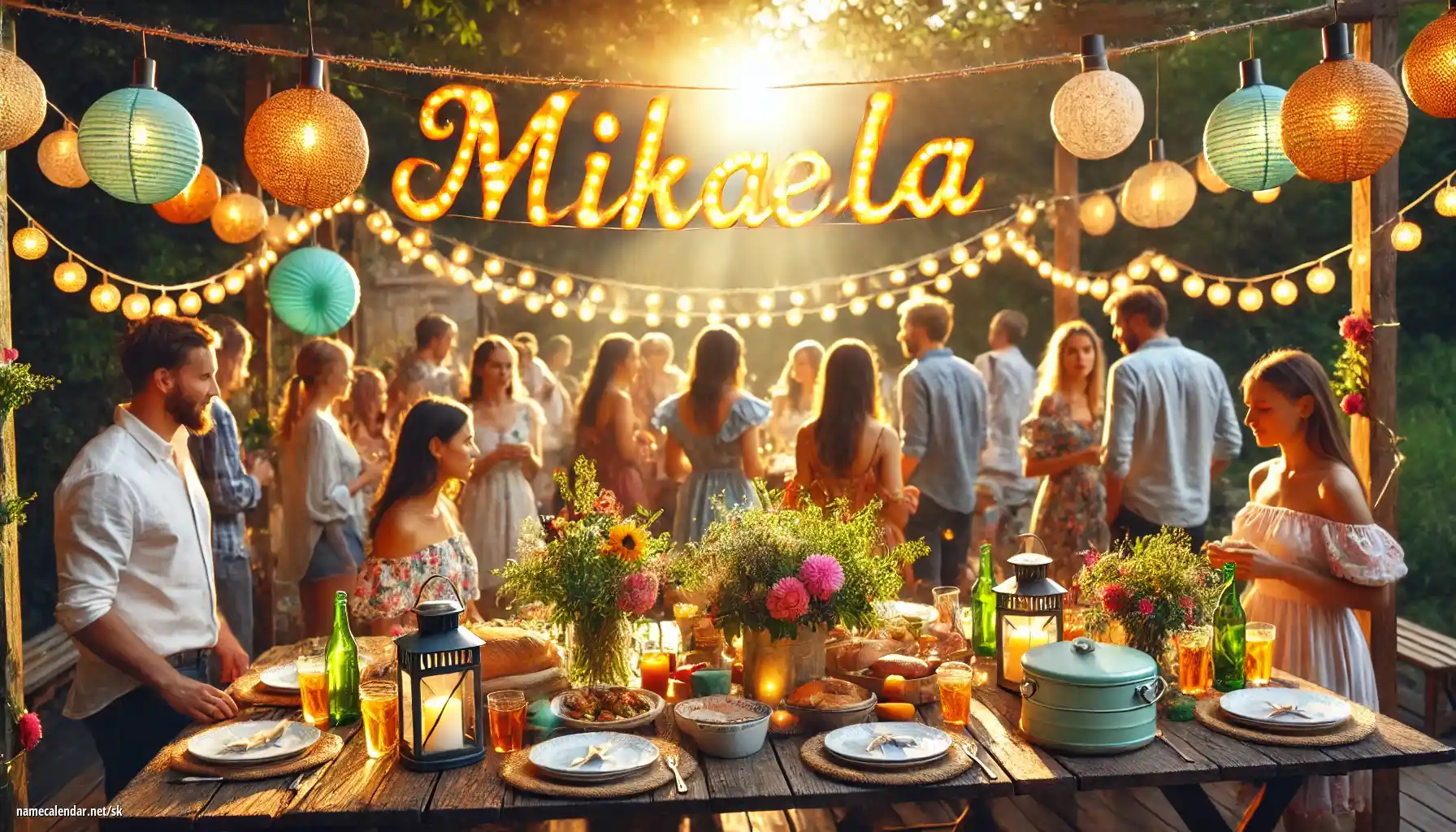 Oslava menín a mien - Mikaela