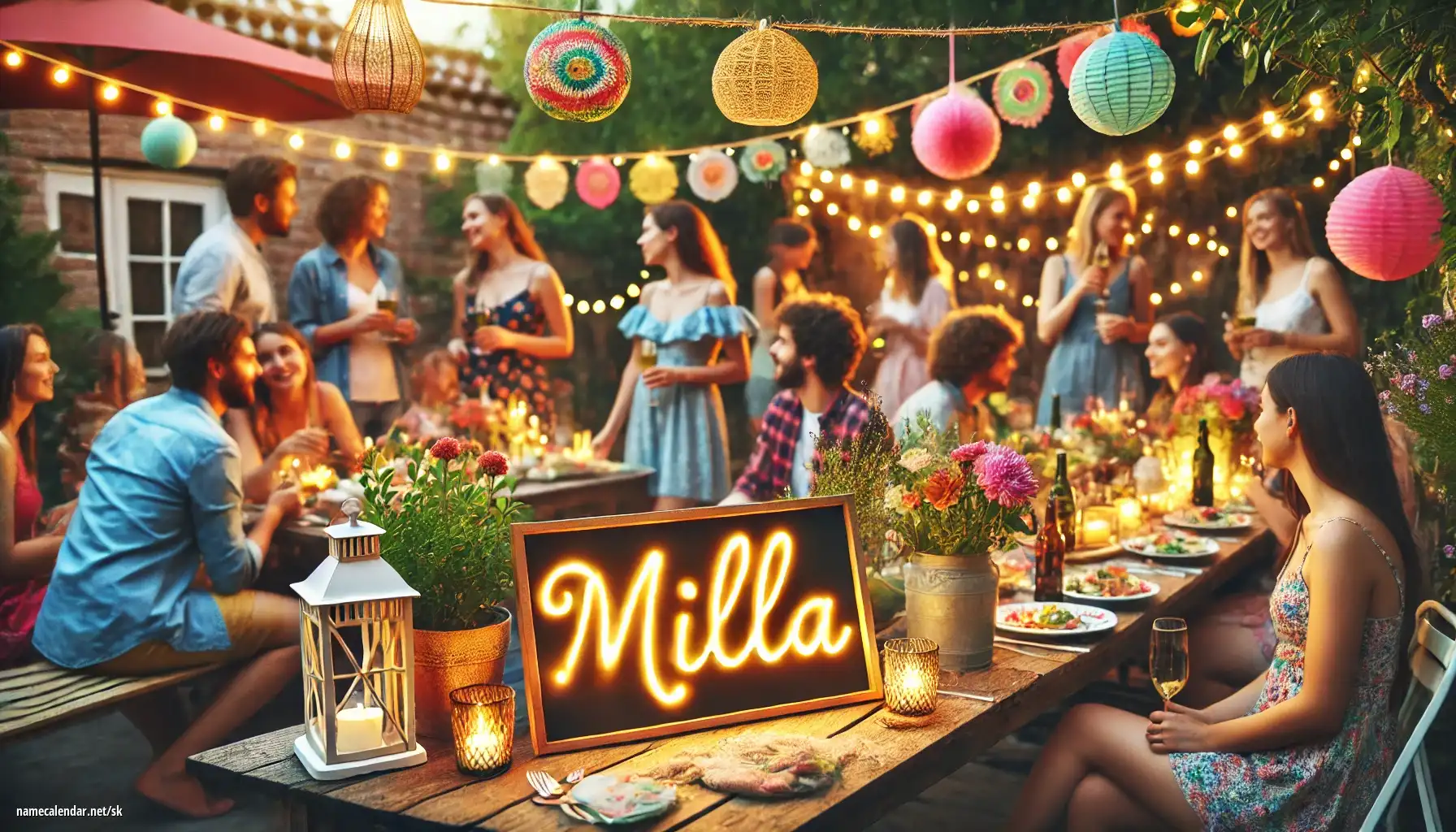 Oslava menín a mien - Milla