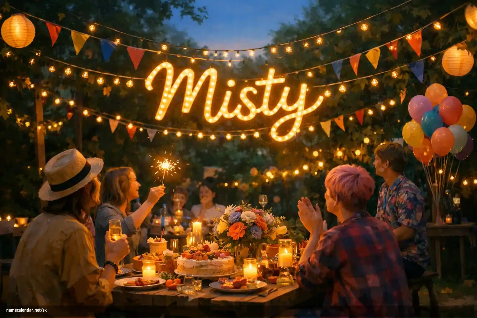 Oslava menín a mien - Misty