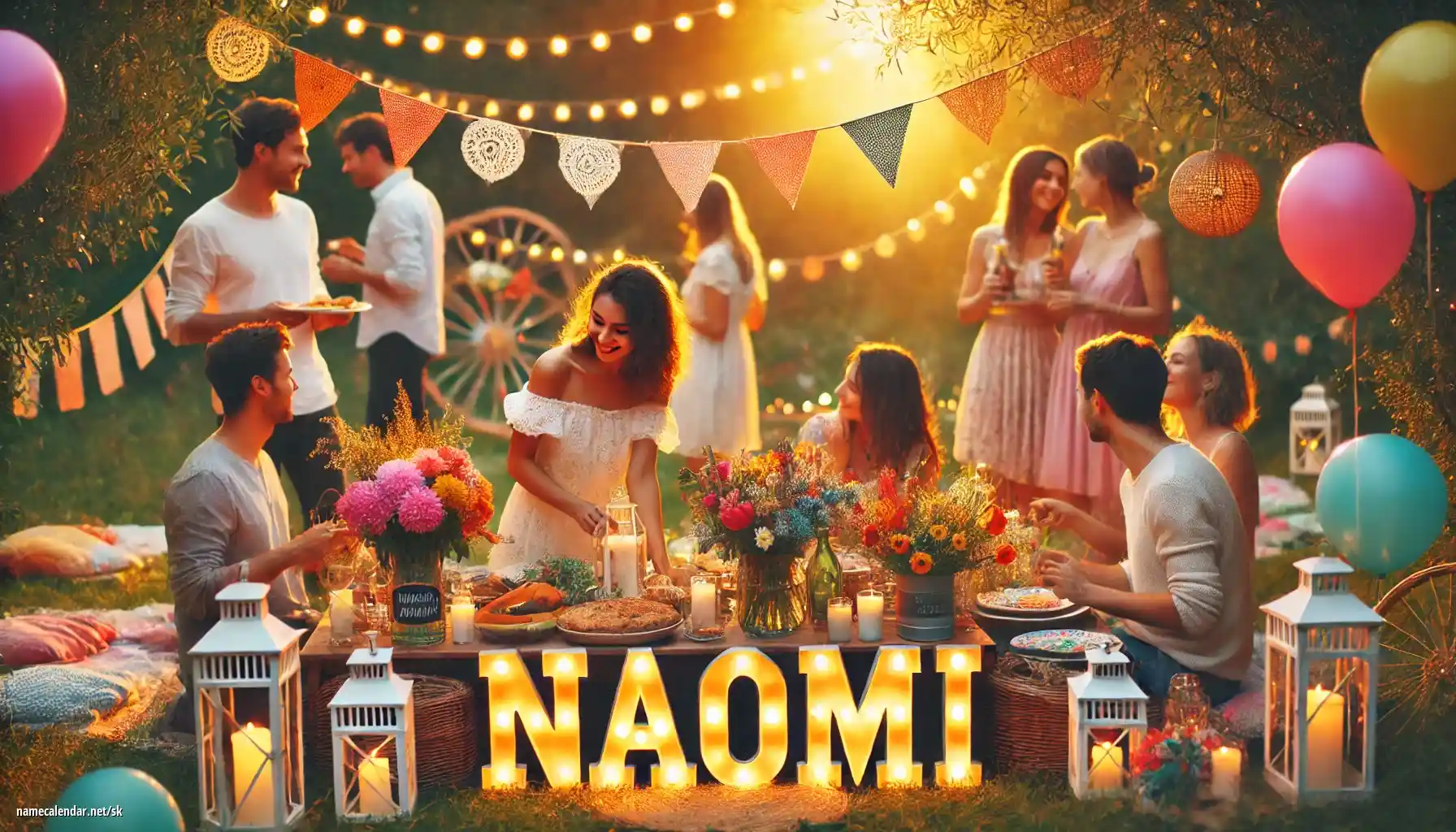 Oslava menín a mien - Naomi