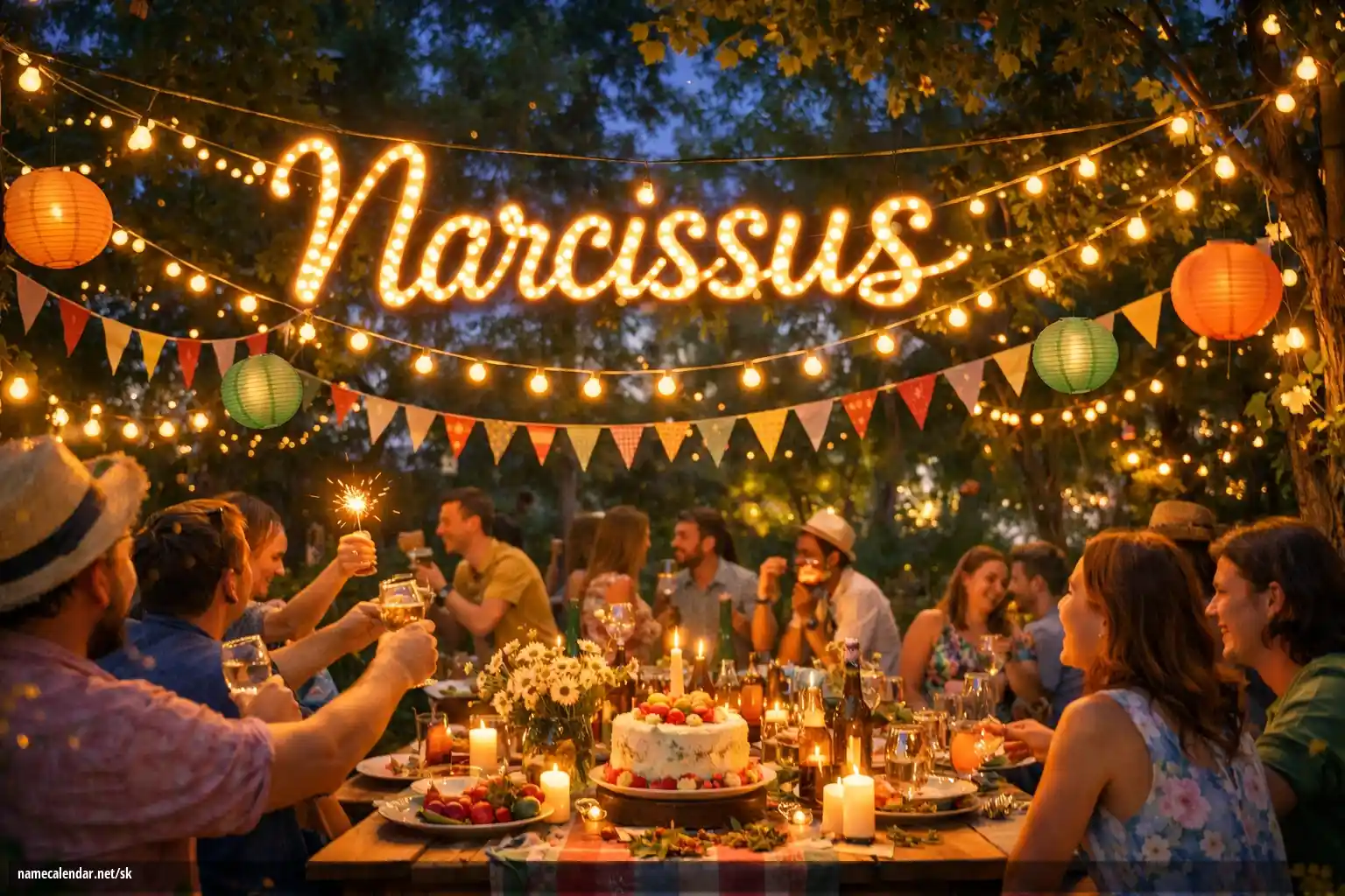 Oslava menín a mien - Narcissus
