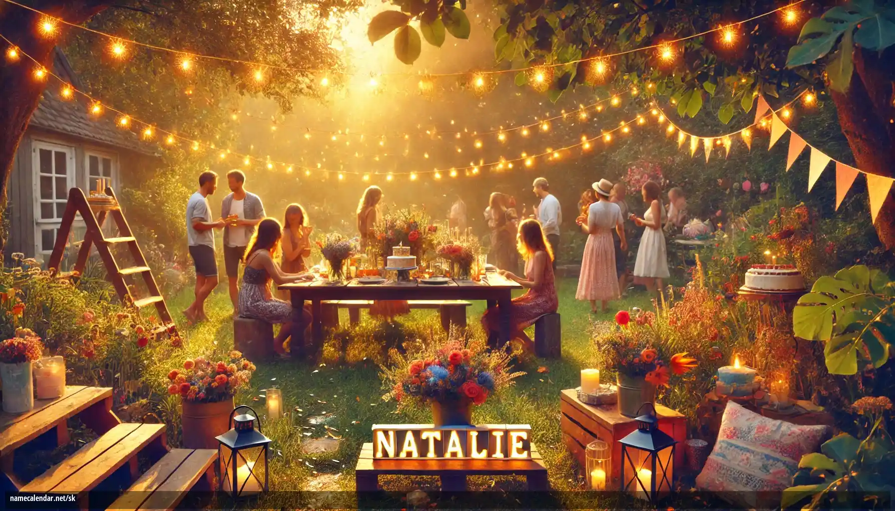 Oslava menín a mien - Natálie