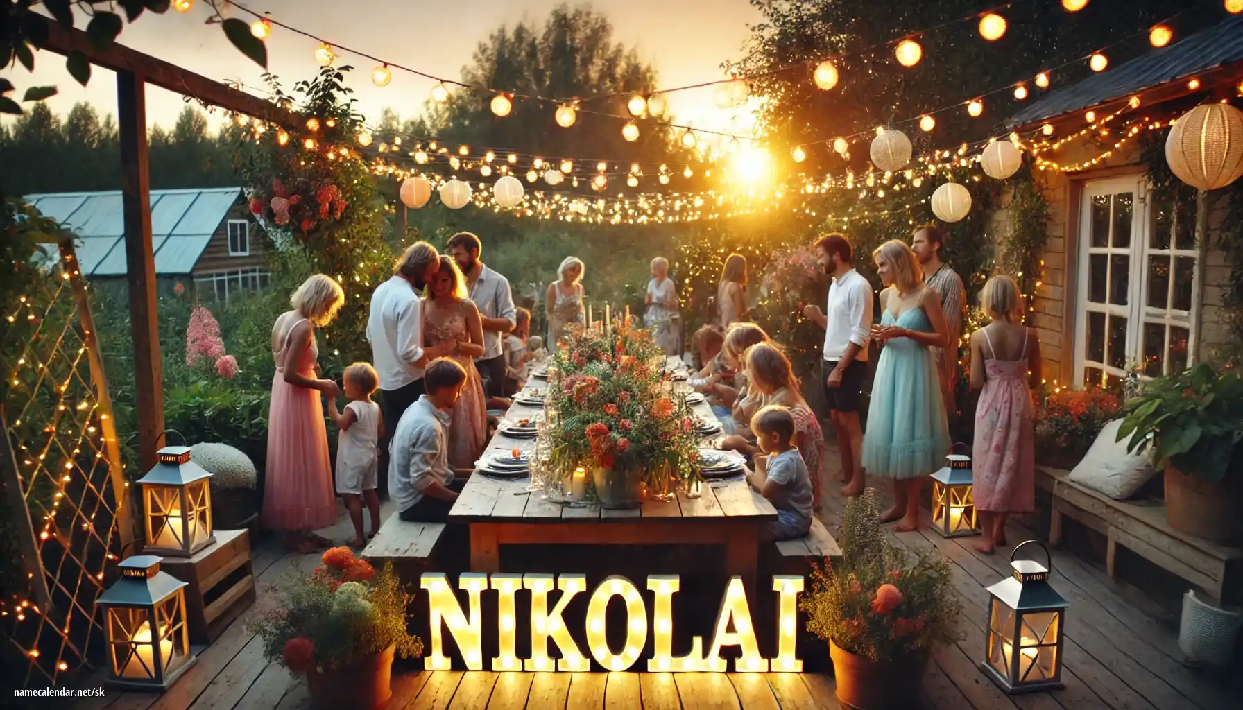 Oslava menín a mien - Nikolai