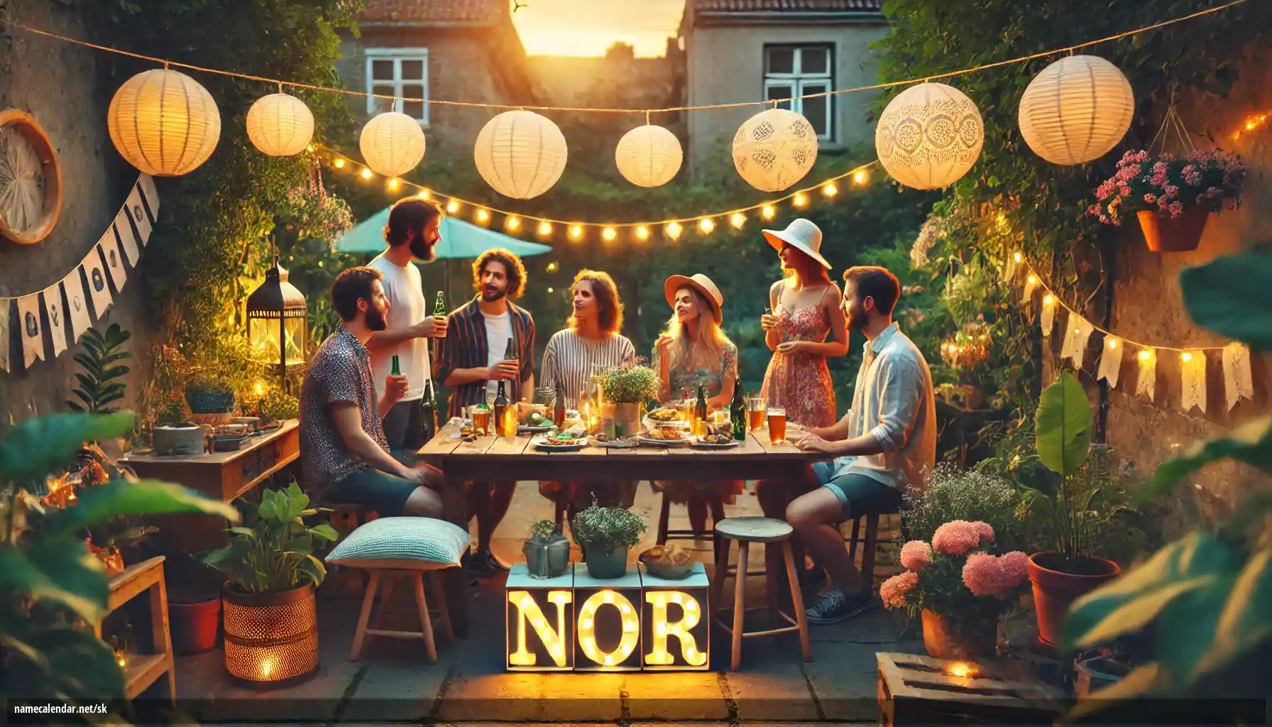 Oslava menín a mien - Nor