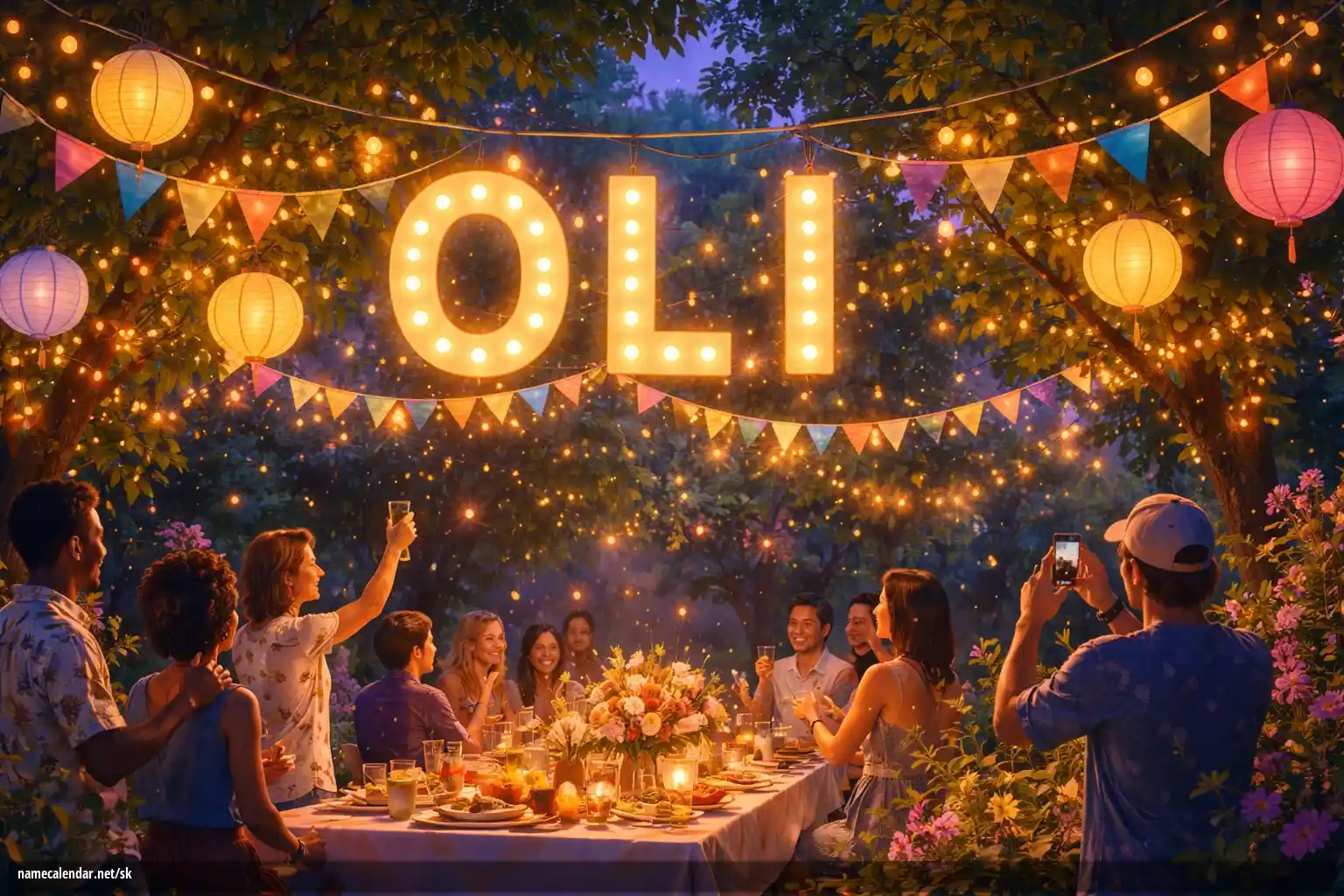 Oslava menín a mien - Oli