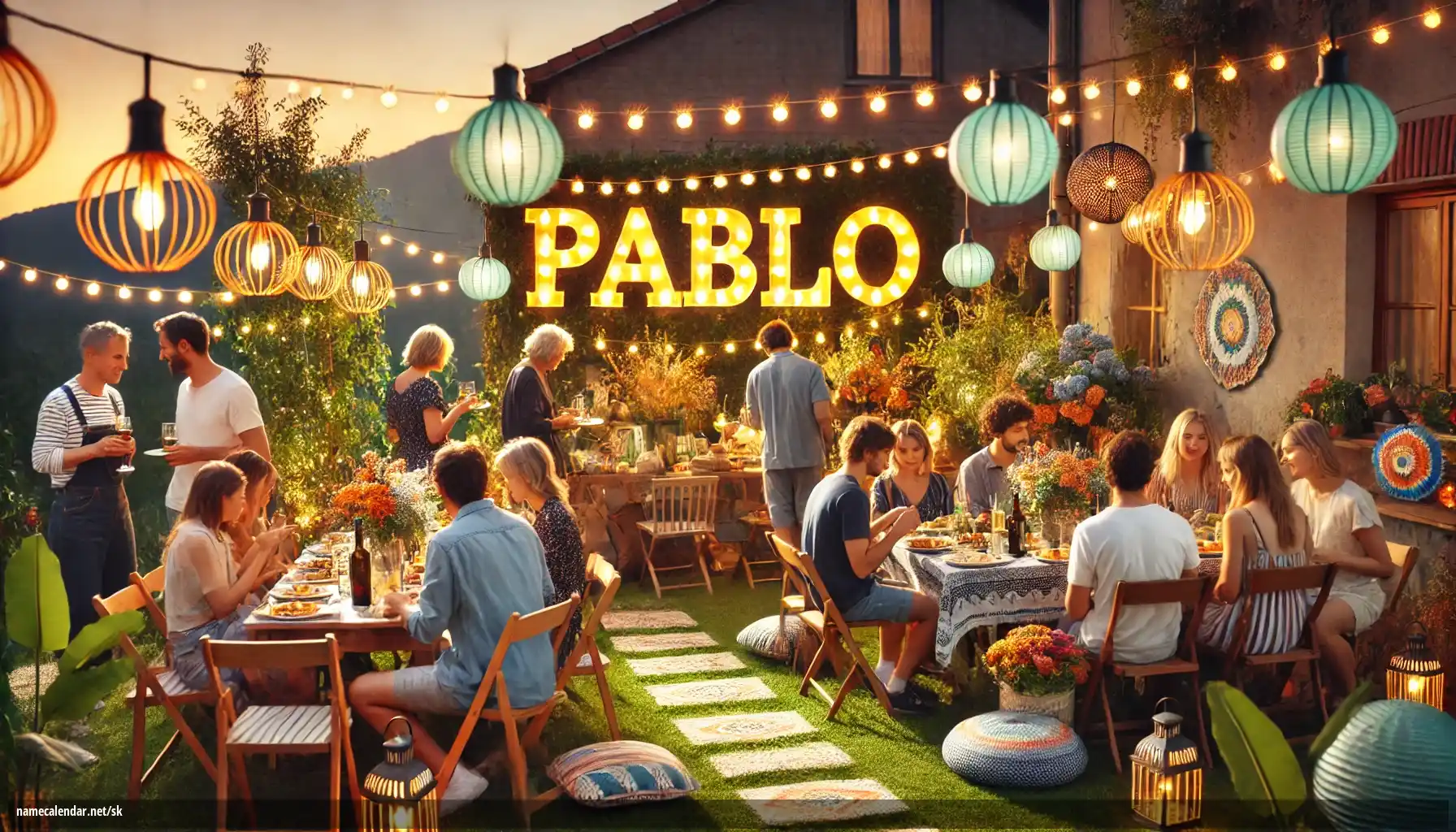 Oslava menín a mien - Pablo