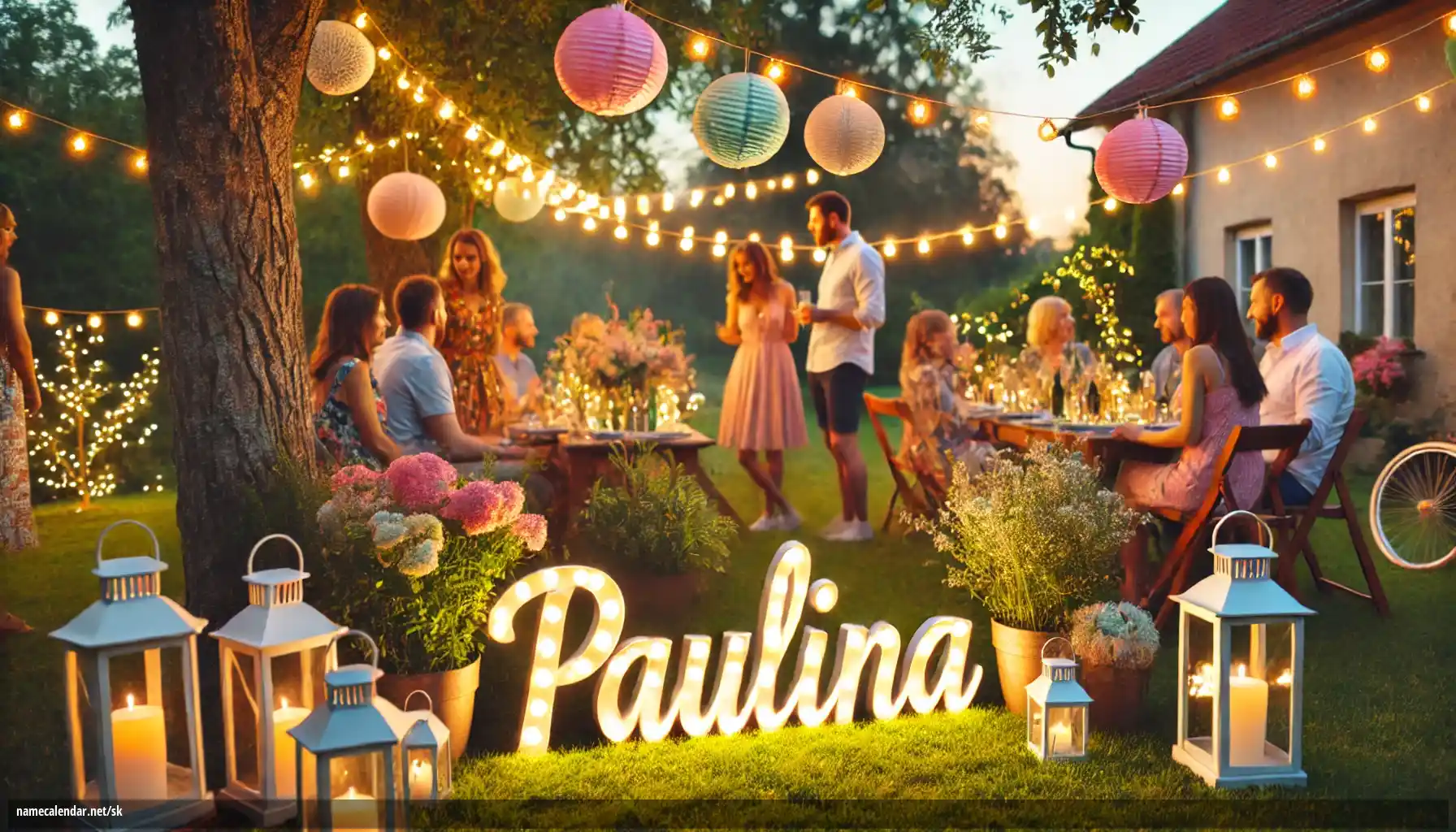 Oslava menín a mien - Paulína