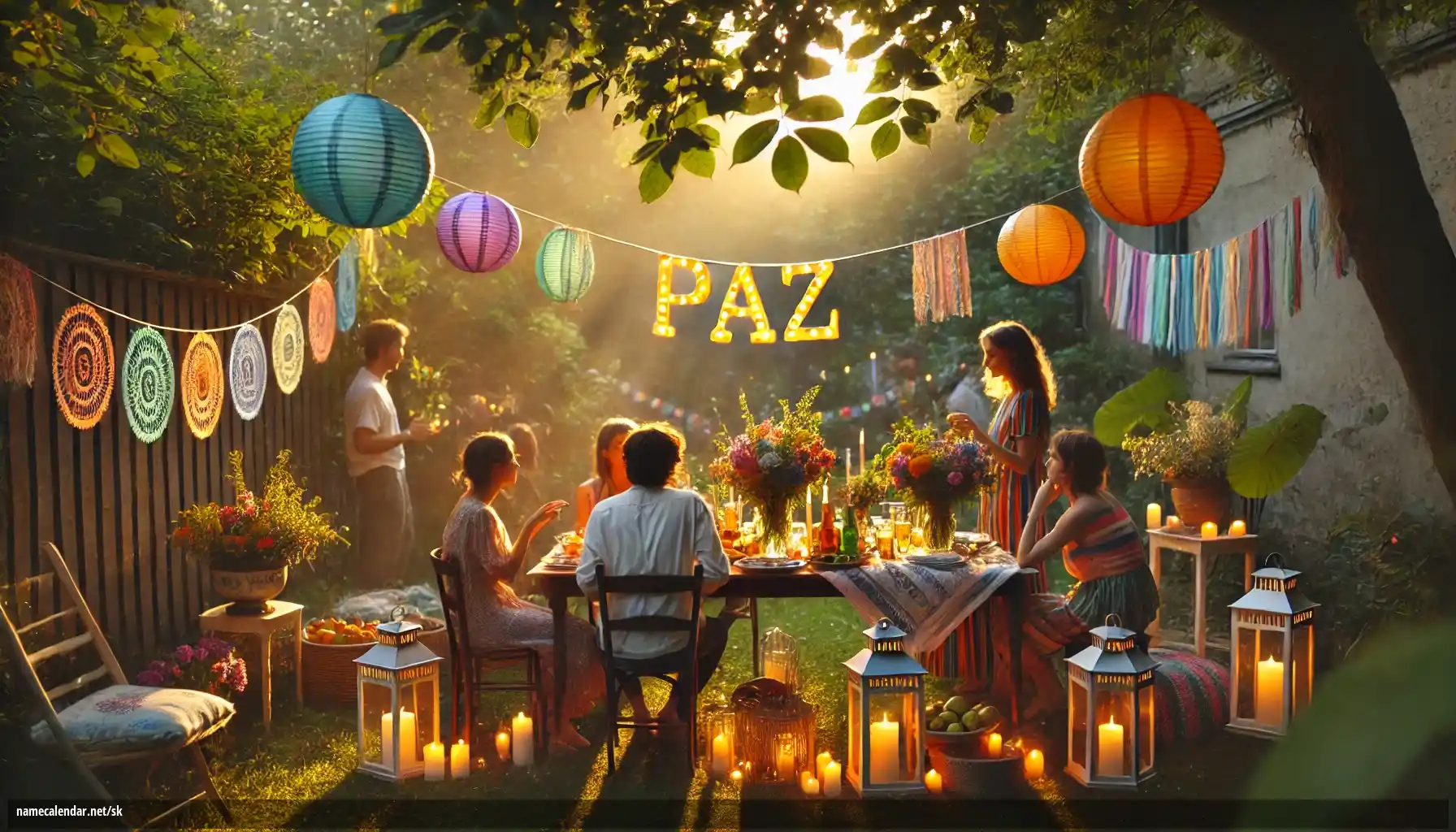 Oslava menín a mien - Paz