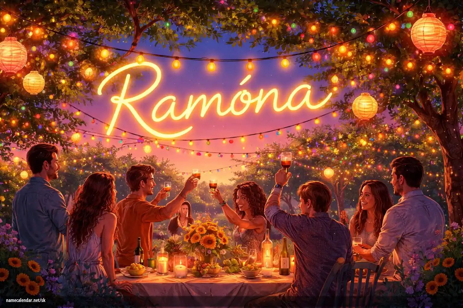 Oslava menín a mien - Ramóna