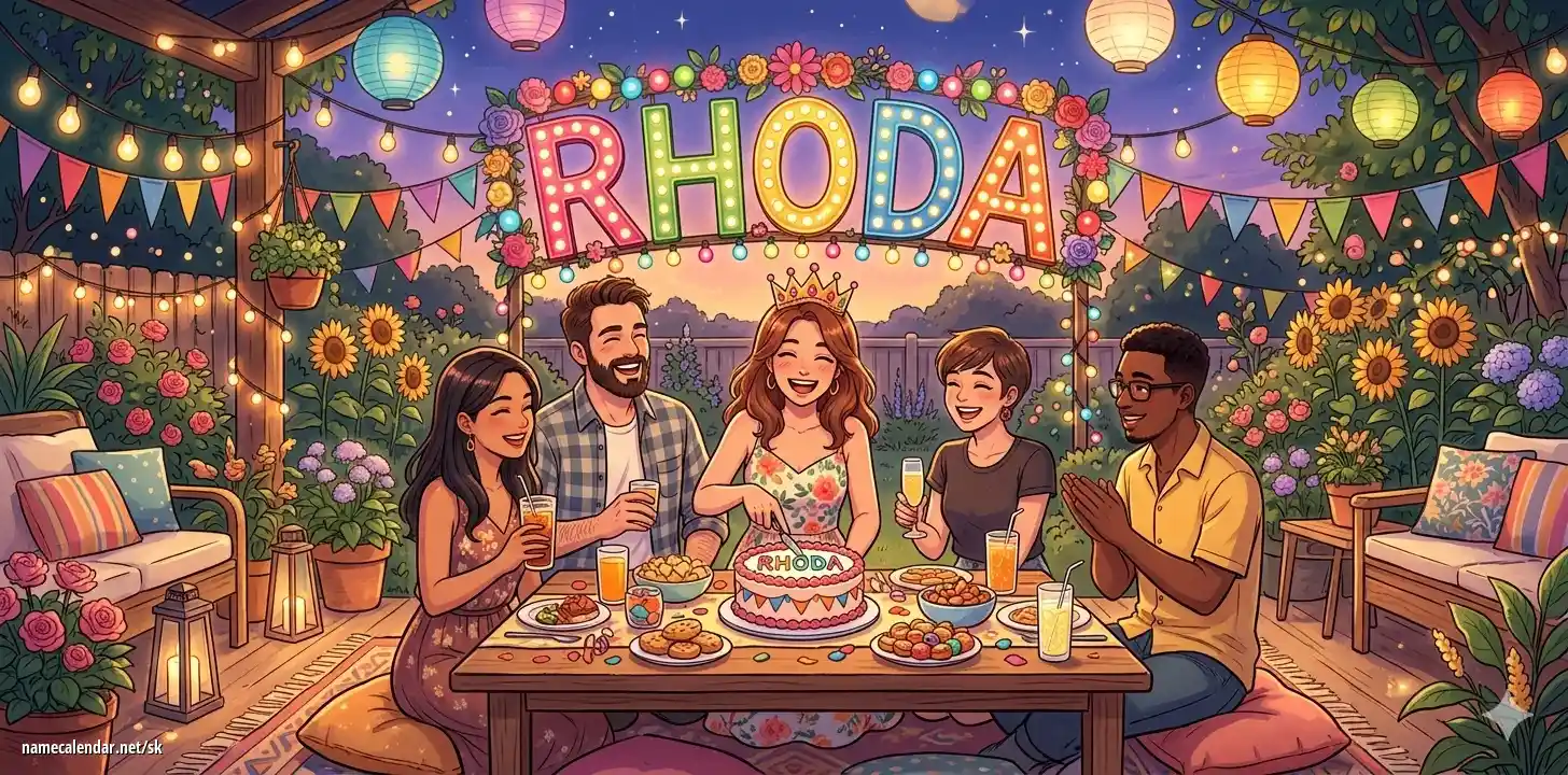 Oslava menín a mien - Rhoda