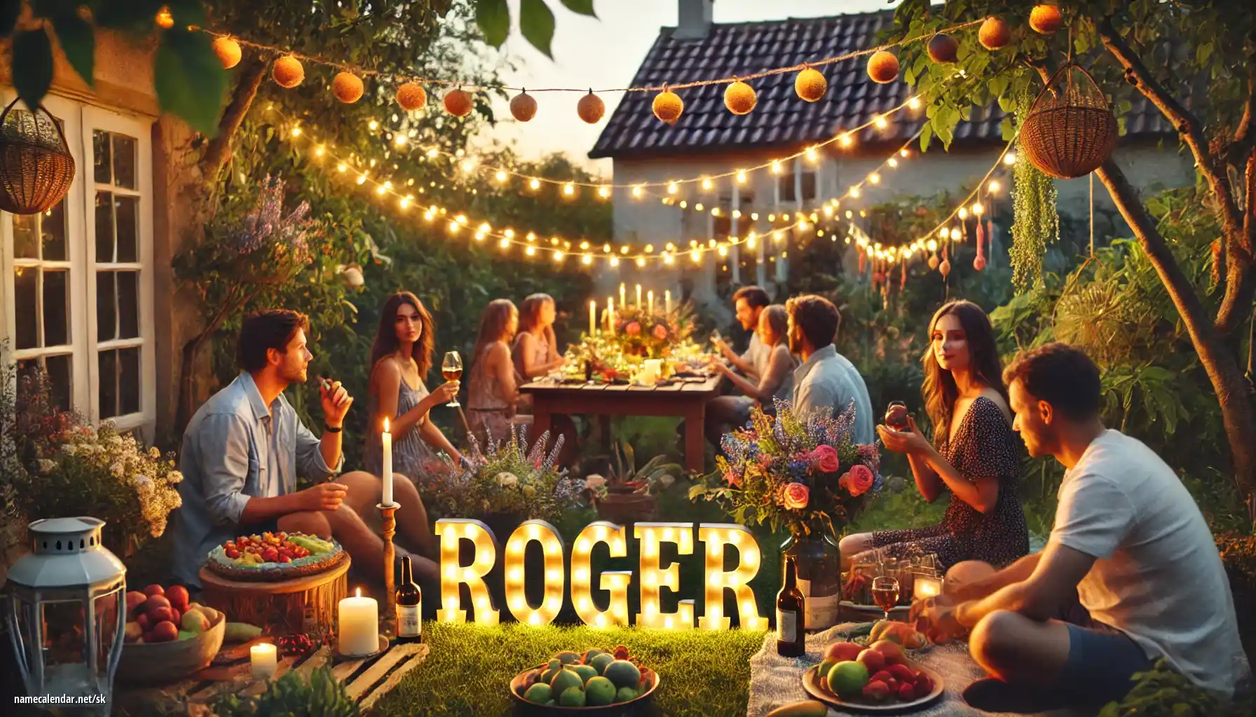 Oslava menín a mien - Roger