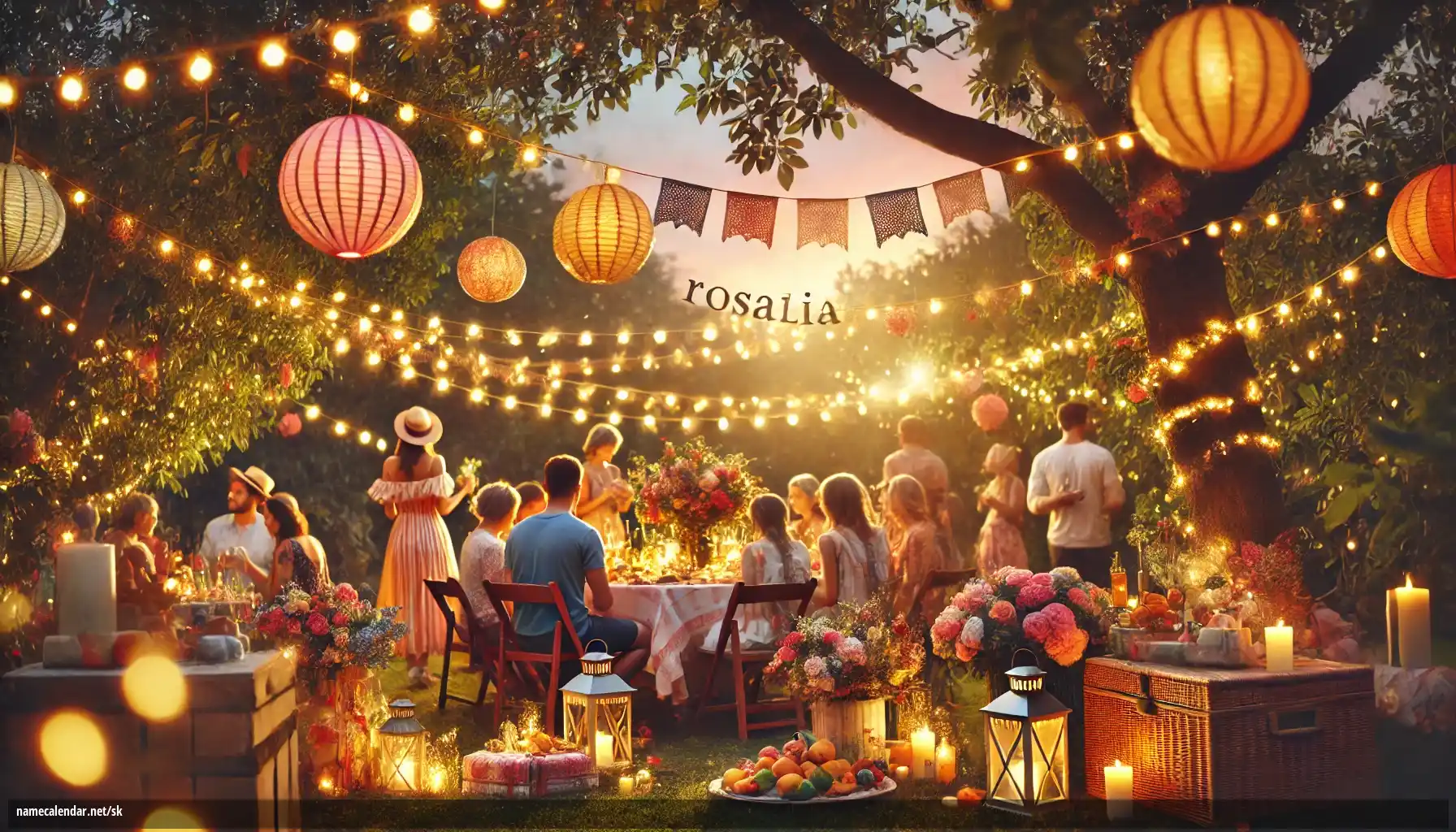 Oslava menín a mien - Rosalia