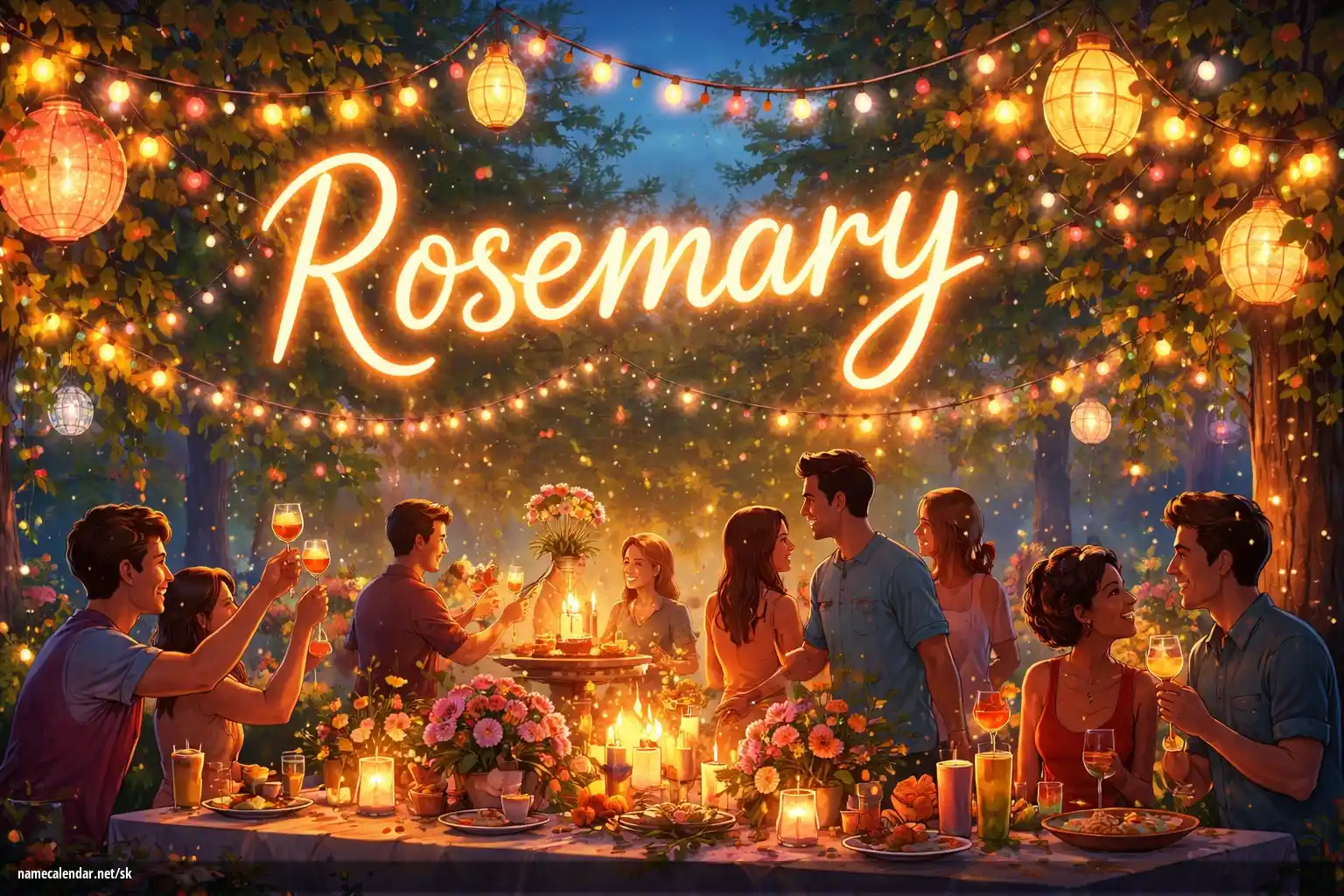 Oslava menín a mien - Rosemary