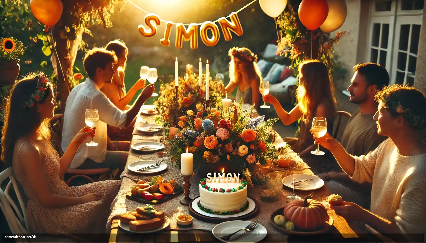 Oslava menín a mien - Simon