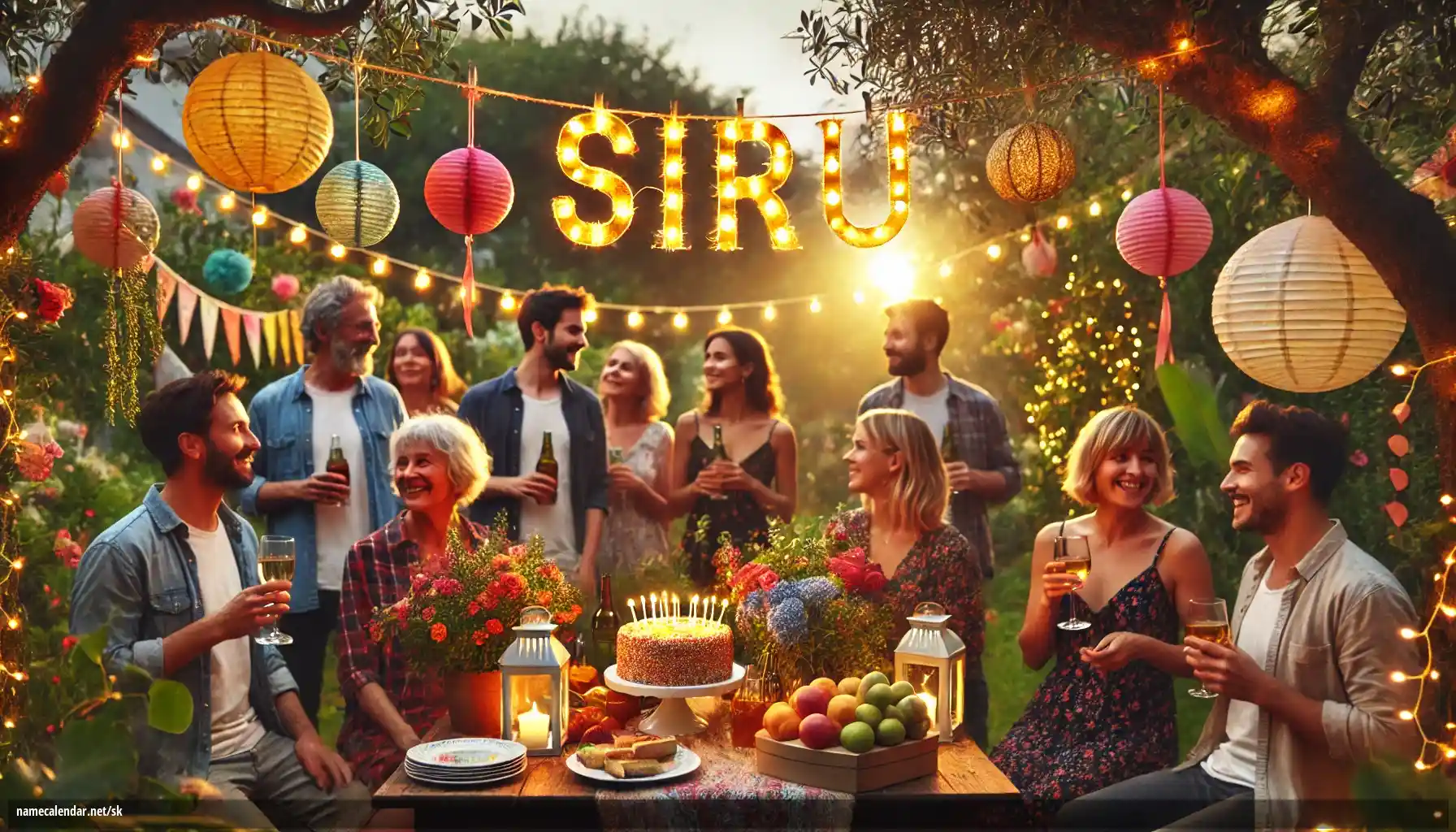 Oslava menín a mien - Siru