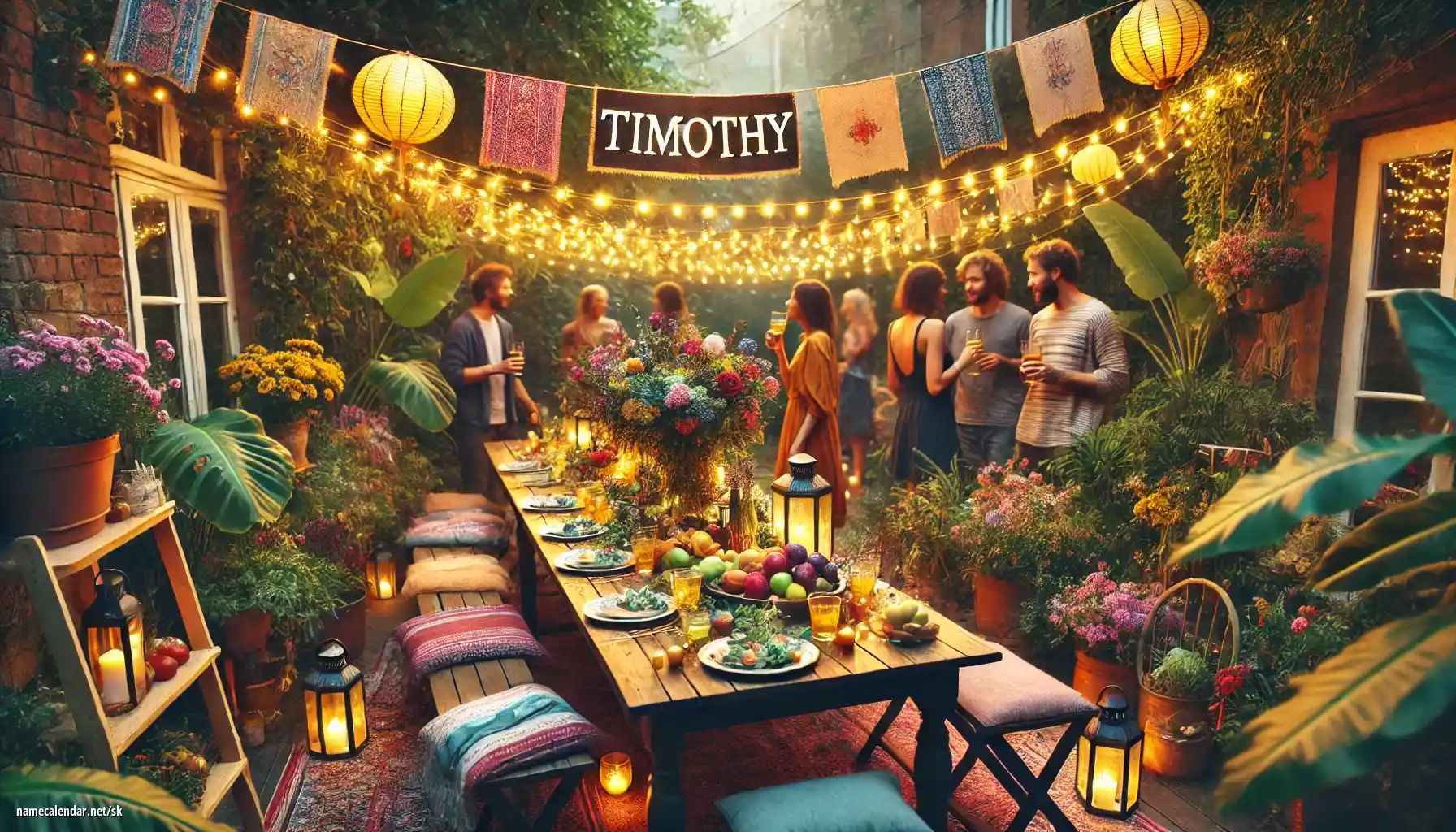 Oslava menín a mien - Timothy