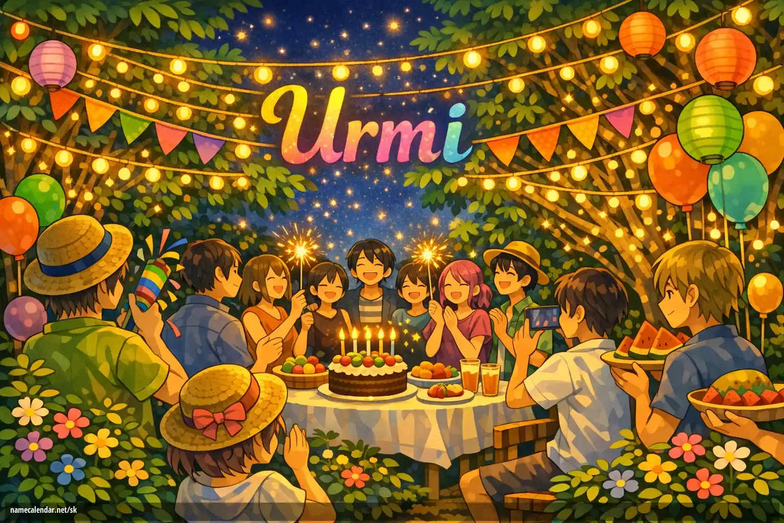 Oslava menín a mien - Urmi