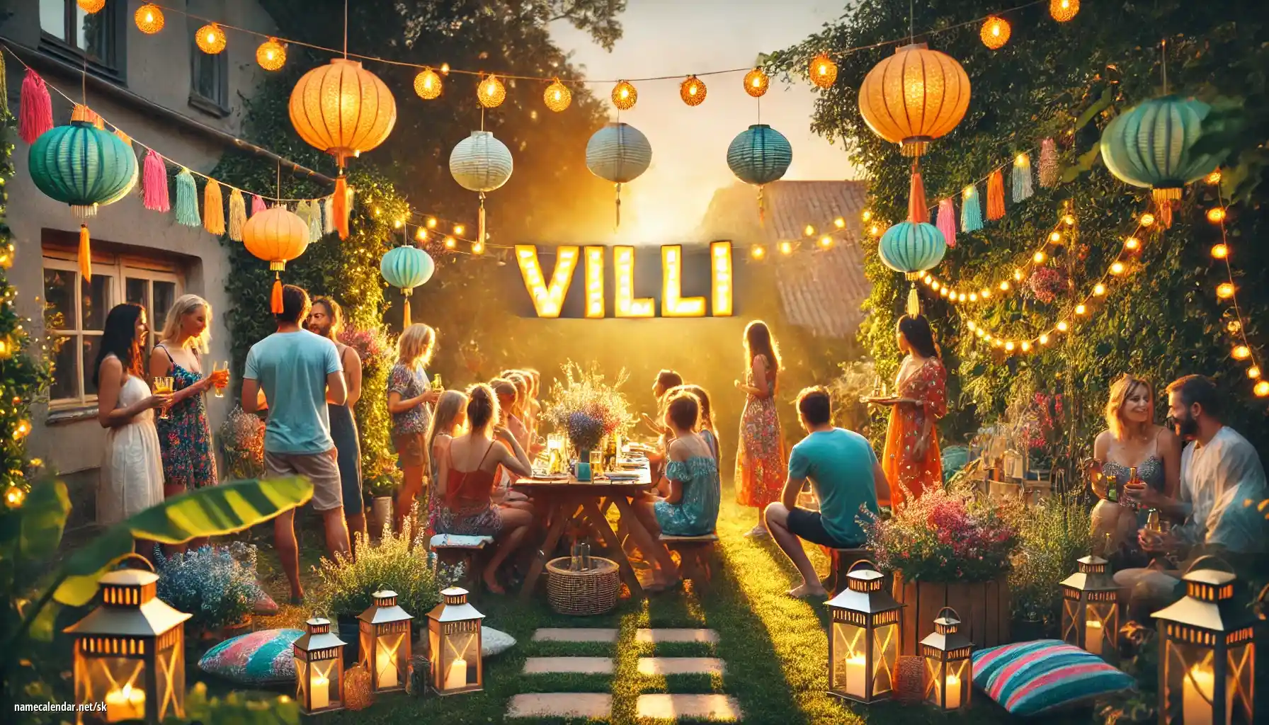 Oslava menín a mien - Villi