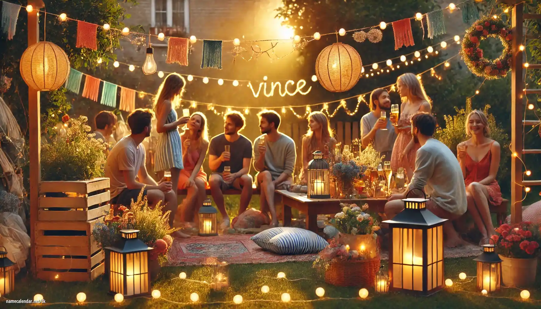 Oslava menín a mien - Vince