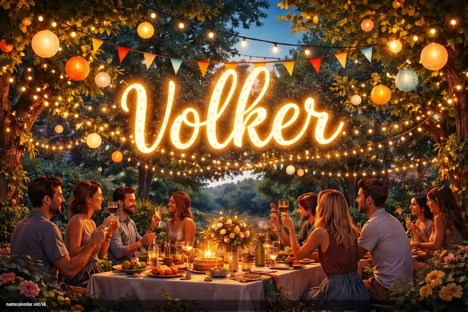 Oslava menín a mien - Volker