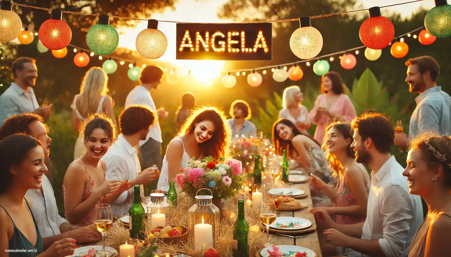 Praznovanje imendana in imena - Ángela