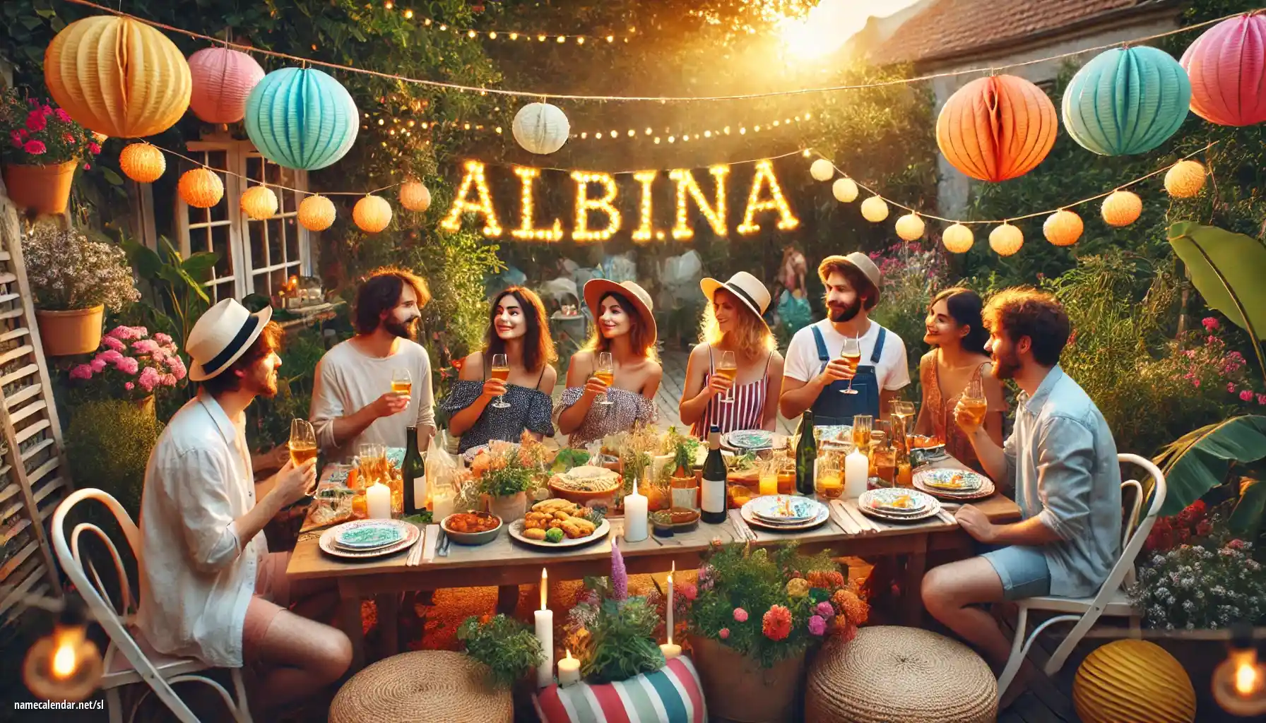 Praznovanje imendana in imena - Albina